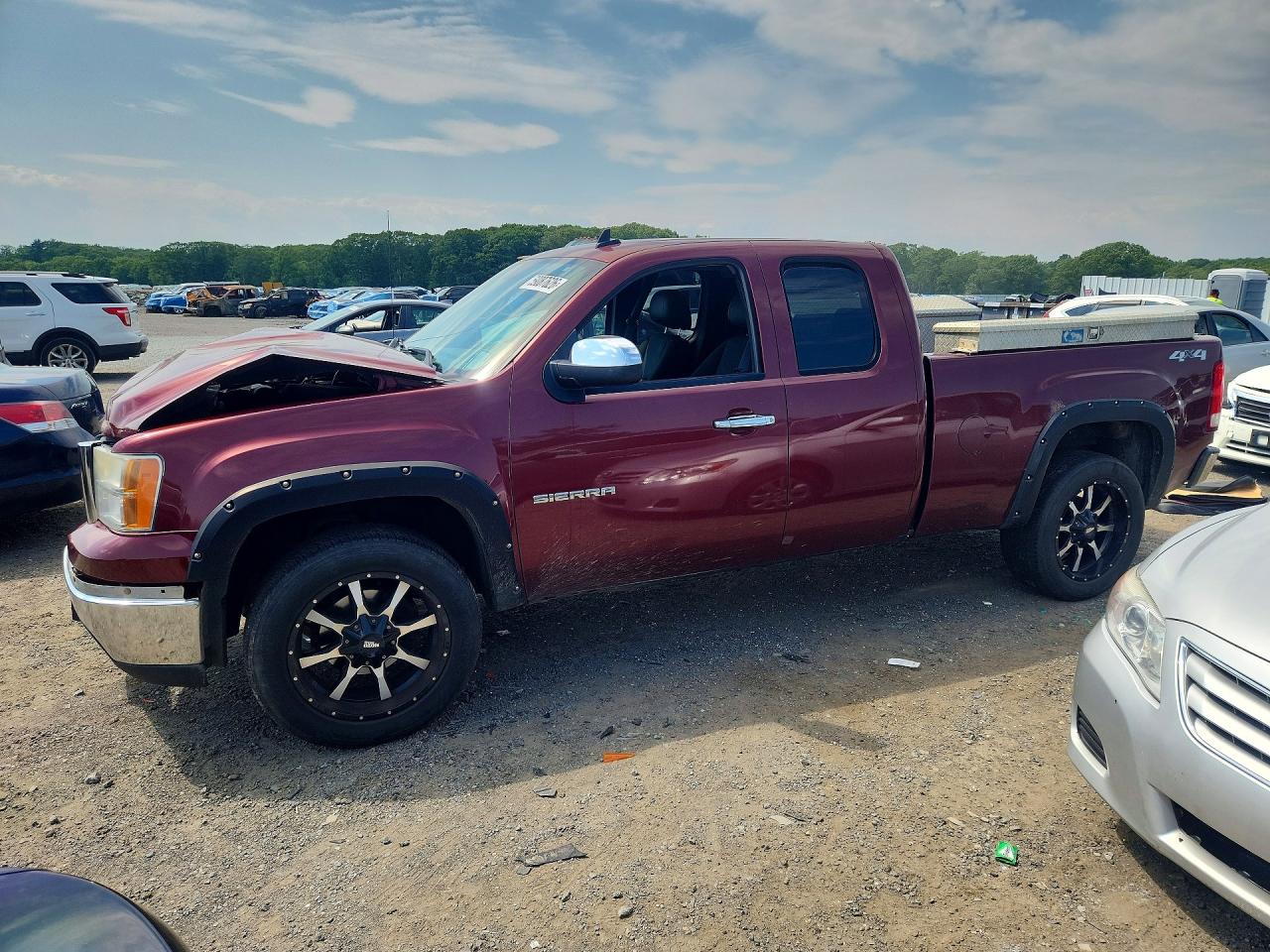 2013 Gmc Sierra K1500 Sle Burgundy vin: 1GTR2VE70DZ132150