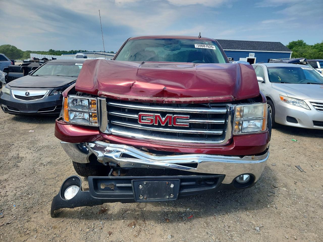 2013 Gmc Sierra K1500 Sle Burgundy vin: 1GTR2VE70DZ132150