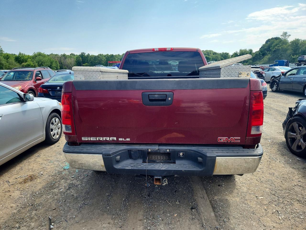 2013 Gmc Sierra K1500 Sle Burgundy vin: 1GTR2VE70DZ132150