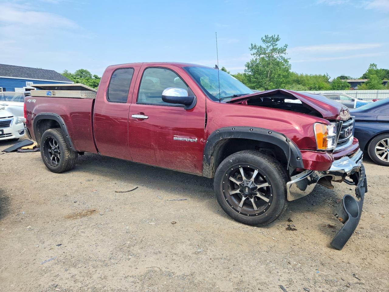 2013 Gmc Sierra K1500 Sle Burgundy vin: 1GTR2VE70DZ132150