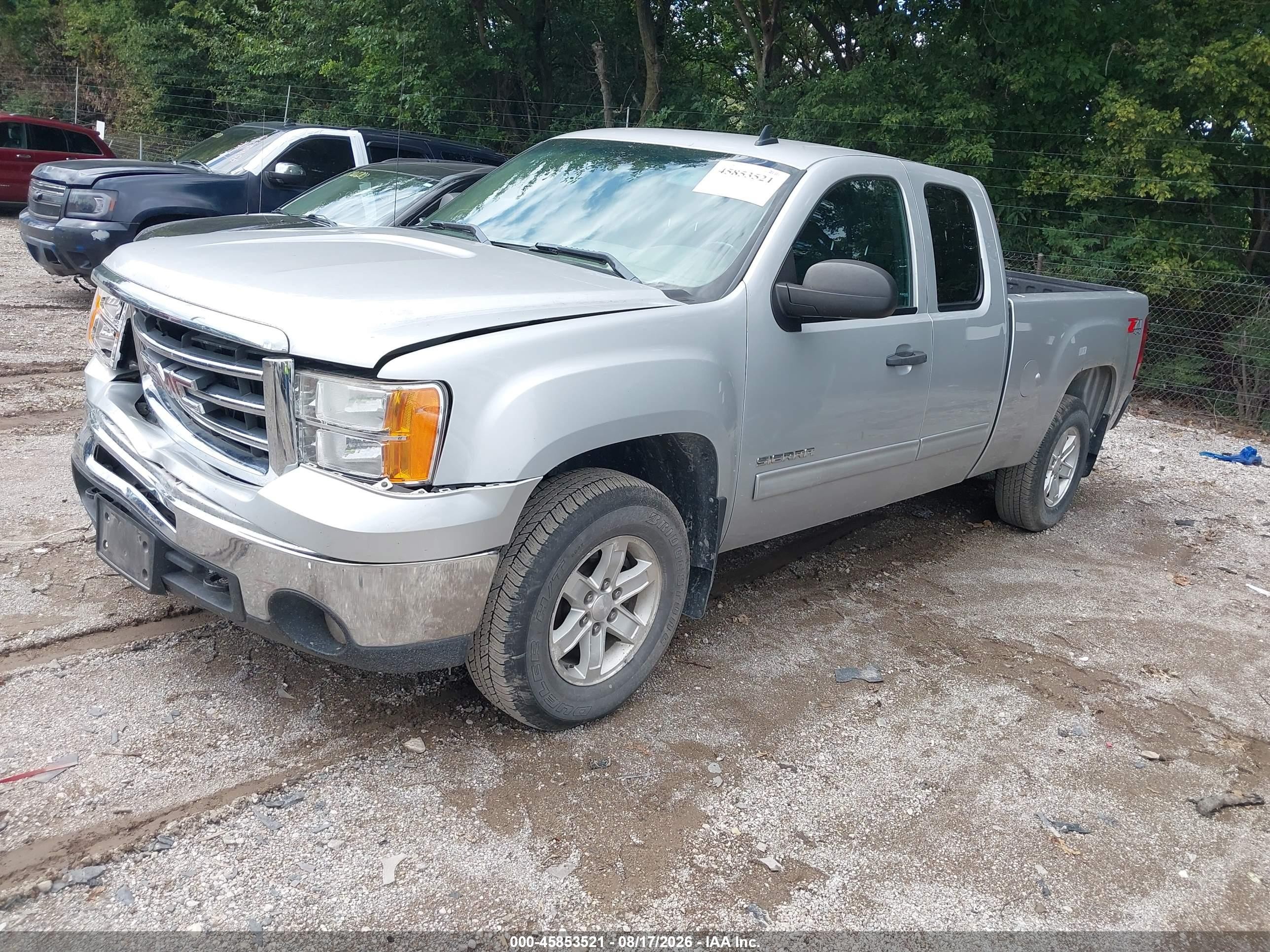 2013 Gmc Sierra 1500 Sle Gray vin: 1GTR2VE70DZ376378