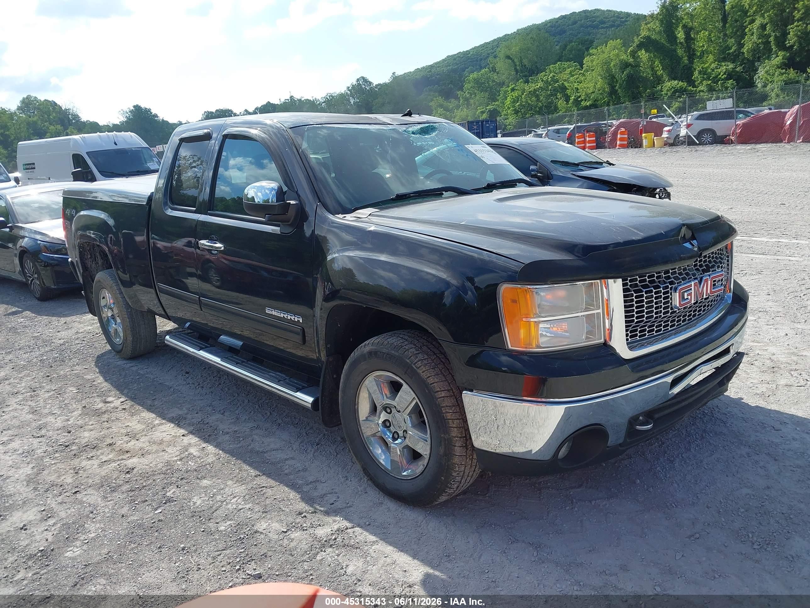 2012 Gmc Sierra 1500 Sle Black vin: 1GTR2VE71CZ324417
