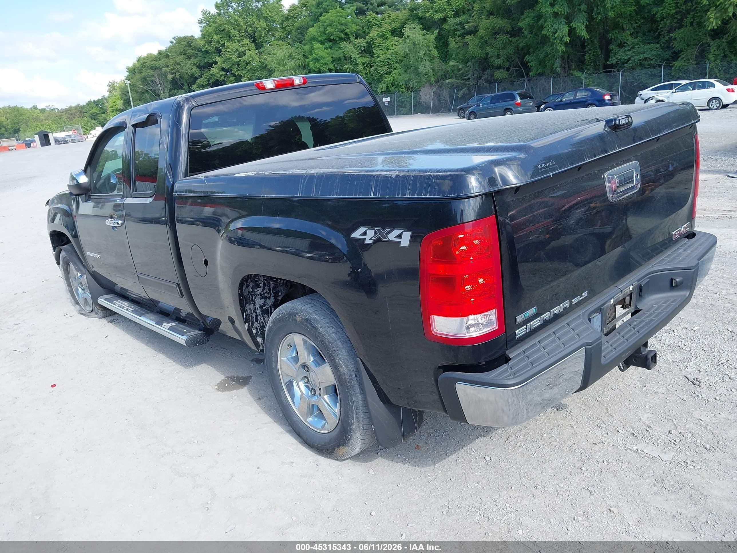 2012 Gmc Sierra 1500 Sle Black vin: 1GTR2VE71CZ324417