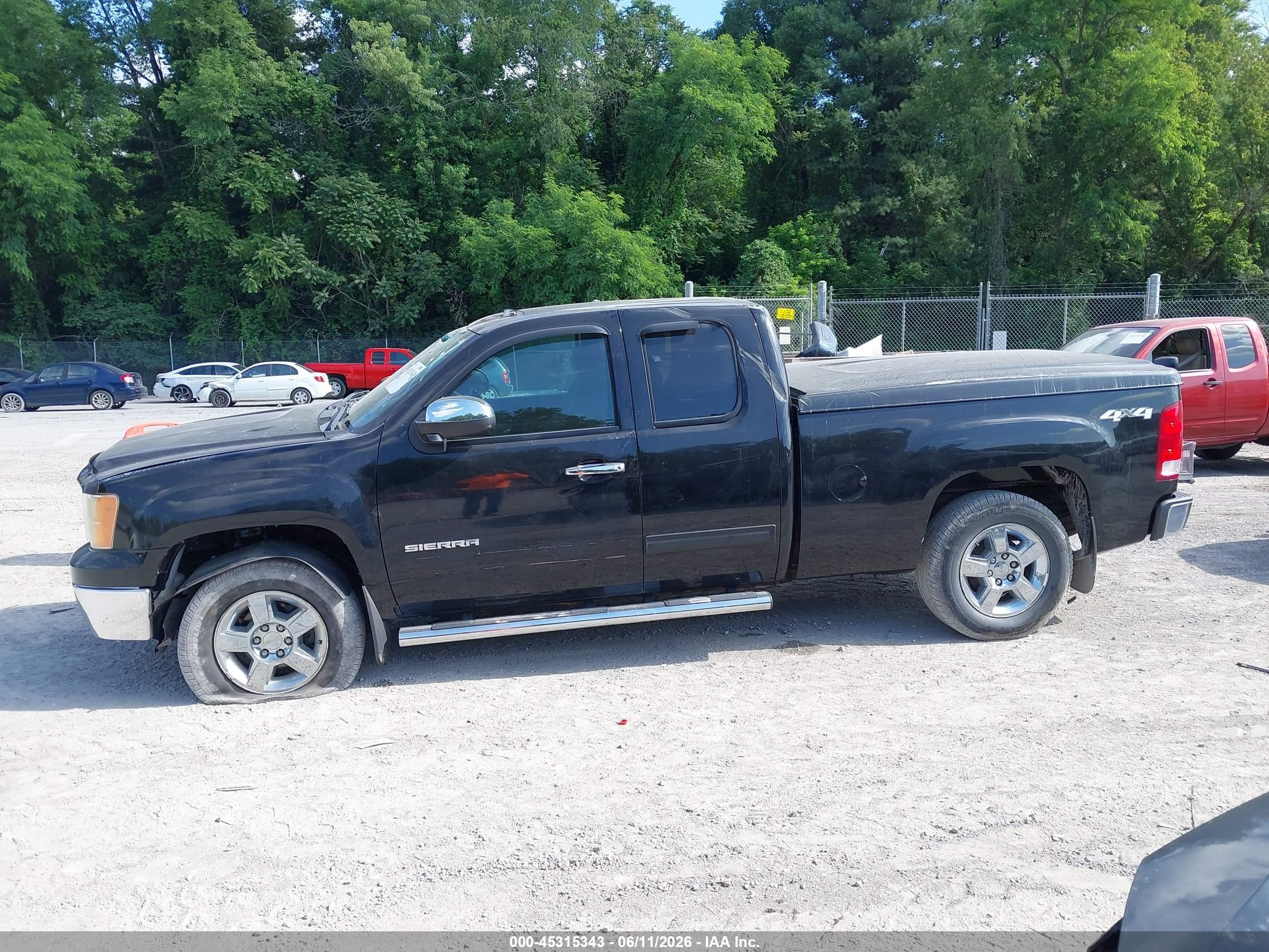 2012 Gmc Sierra 1500 Sle Black vin: 1GTR2VE71CZ324417