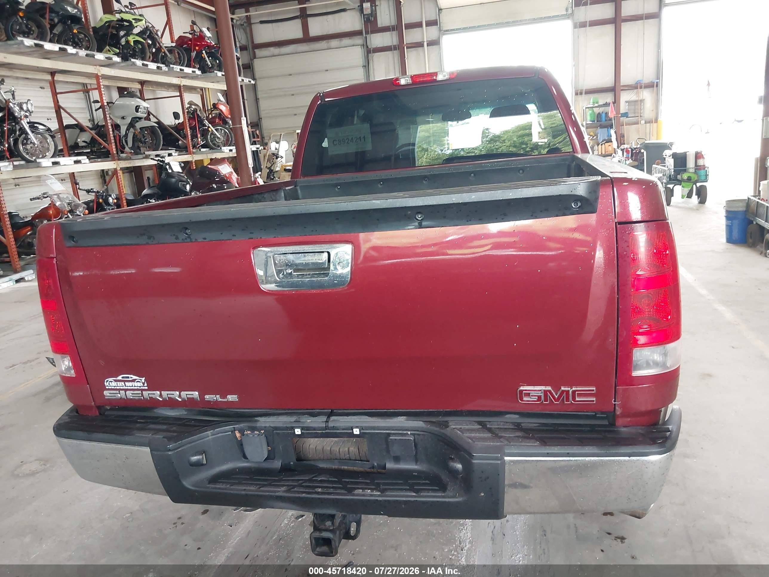 2013 Gmc Sierra 1500 Sle Burgundy vin: 1GTR2VE71DZ301849