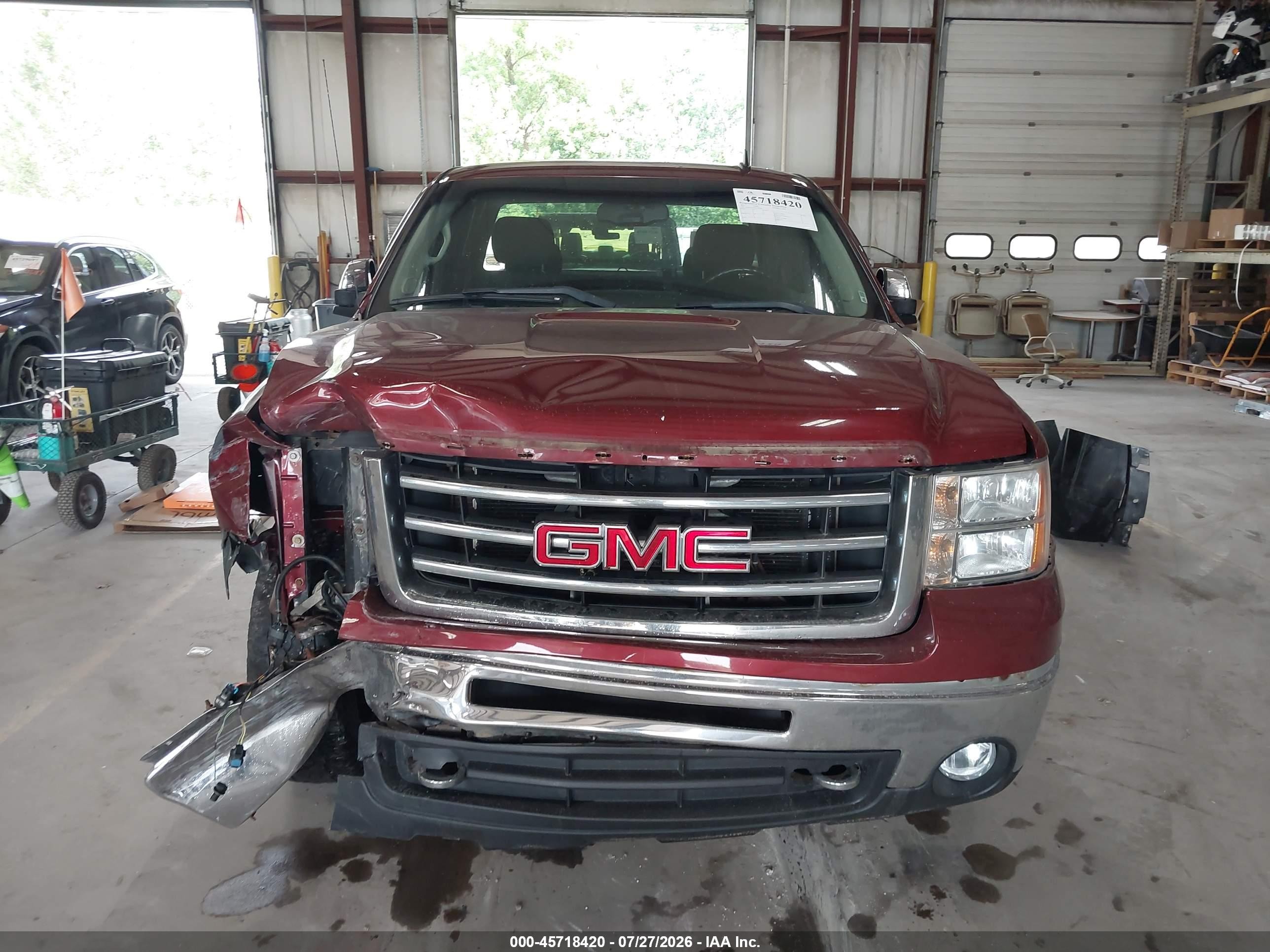 2013 Gmc Sierra 1500 Sle Burgundy vin: 1GTR2VE71DZ301849