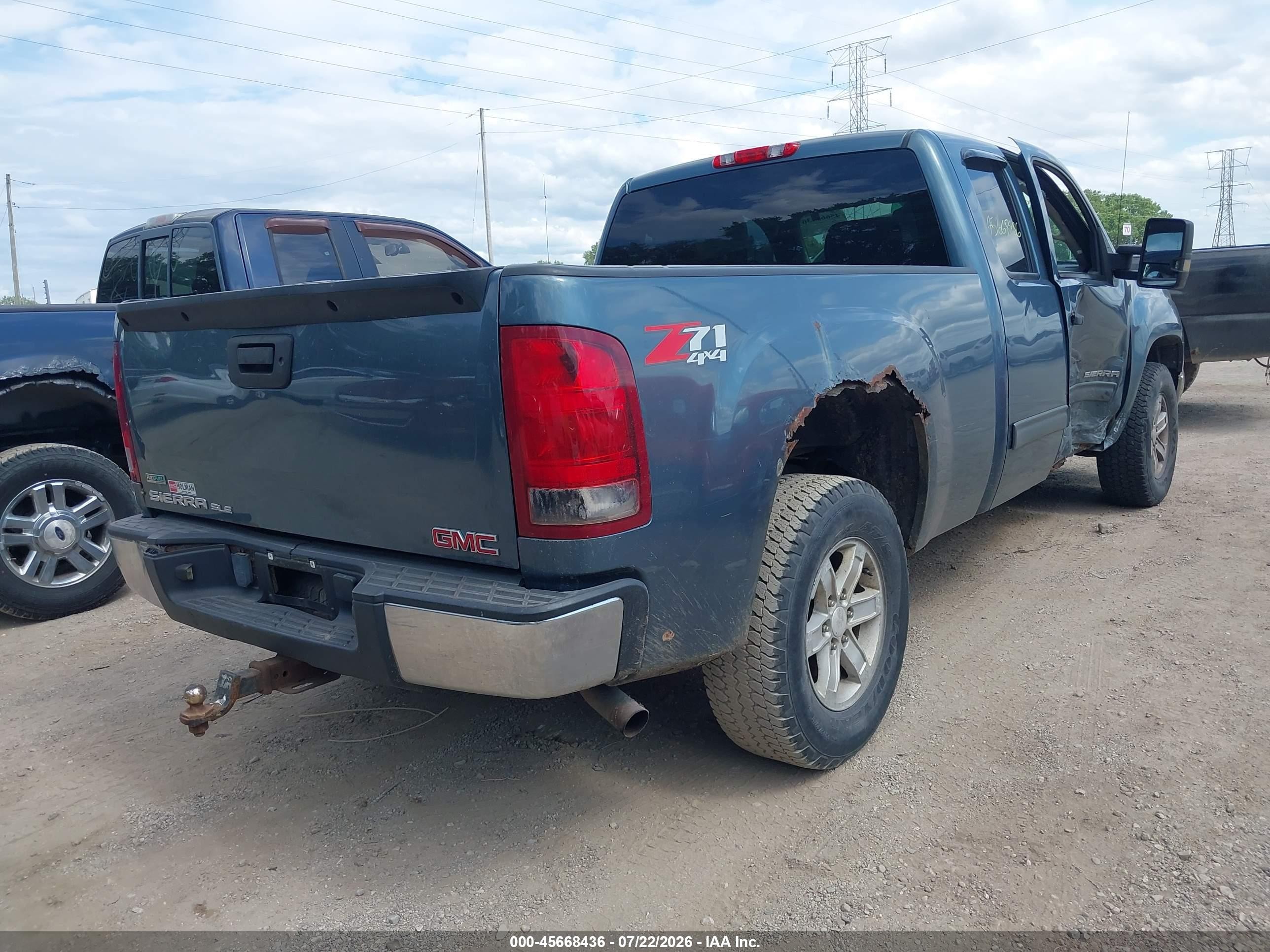 2012 Gmc Sierra 1500 Sle Dark Blue vin: 1GTR2VE72CZ232099