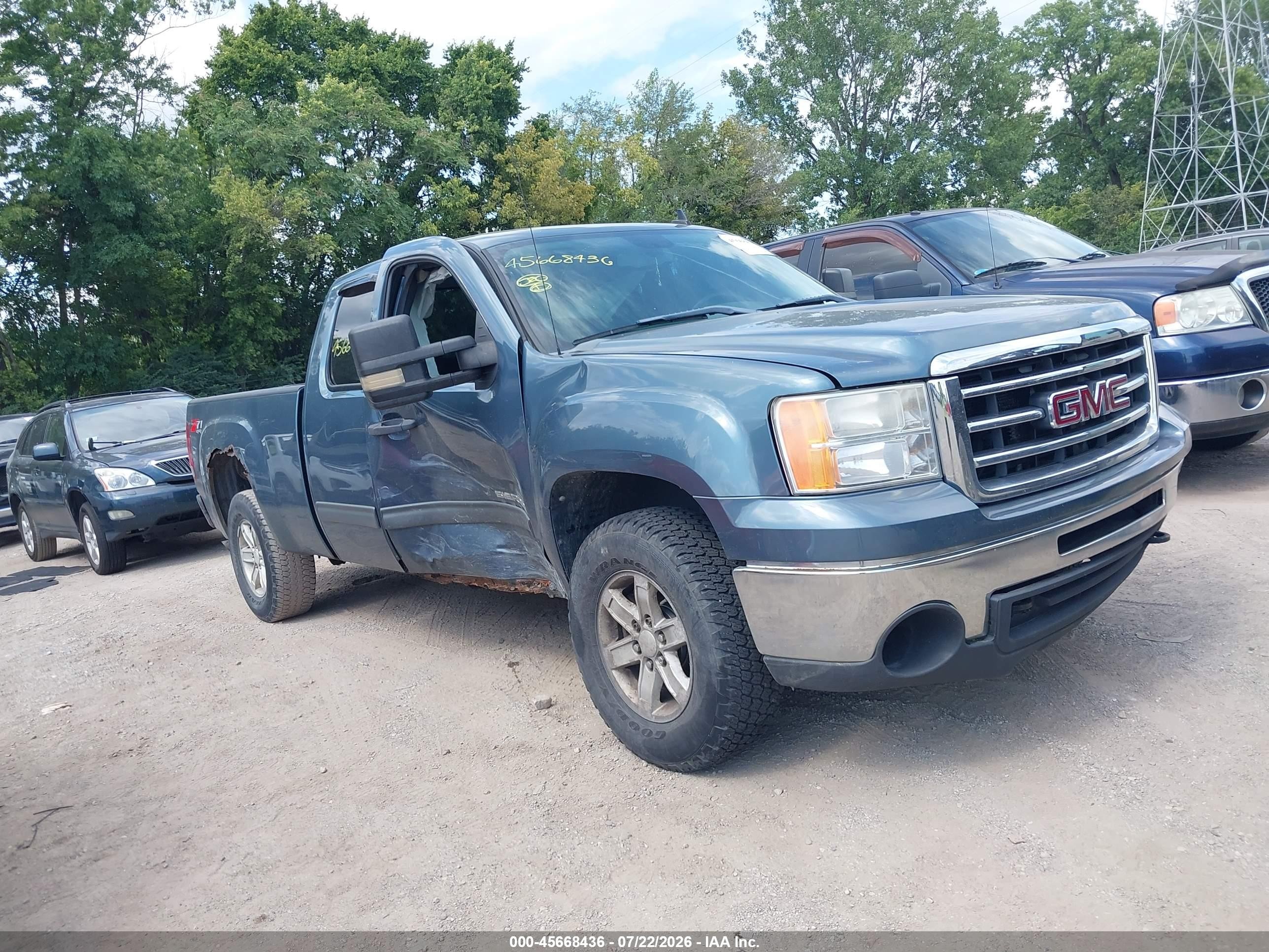 2012 Gmc Sierra 1500 Sle Dark Blue vin: 1GTR2VE72CZ232099
