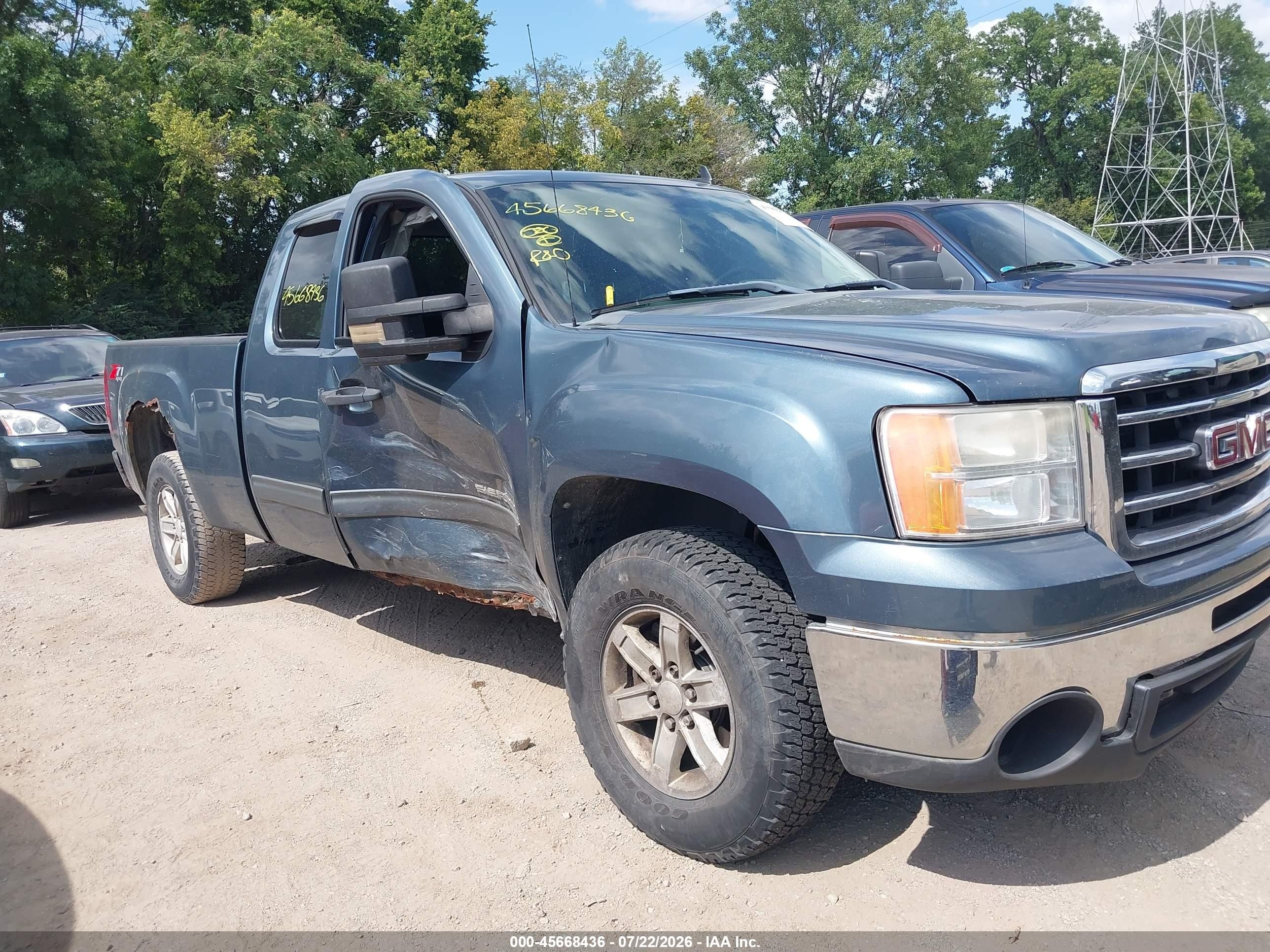 2012 Gmc Sierra 1500 Sle Dark Blue vin: 1GTR2VE72CZ232099