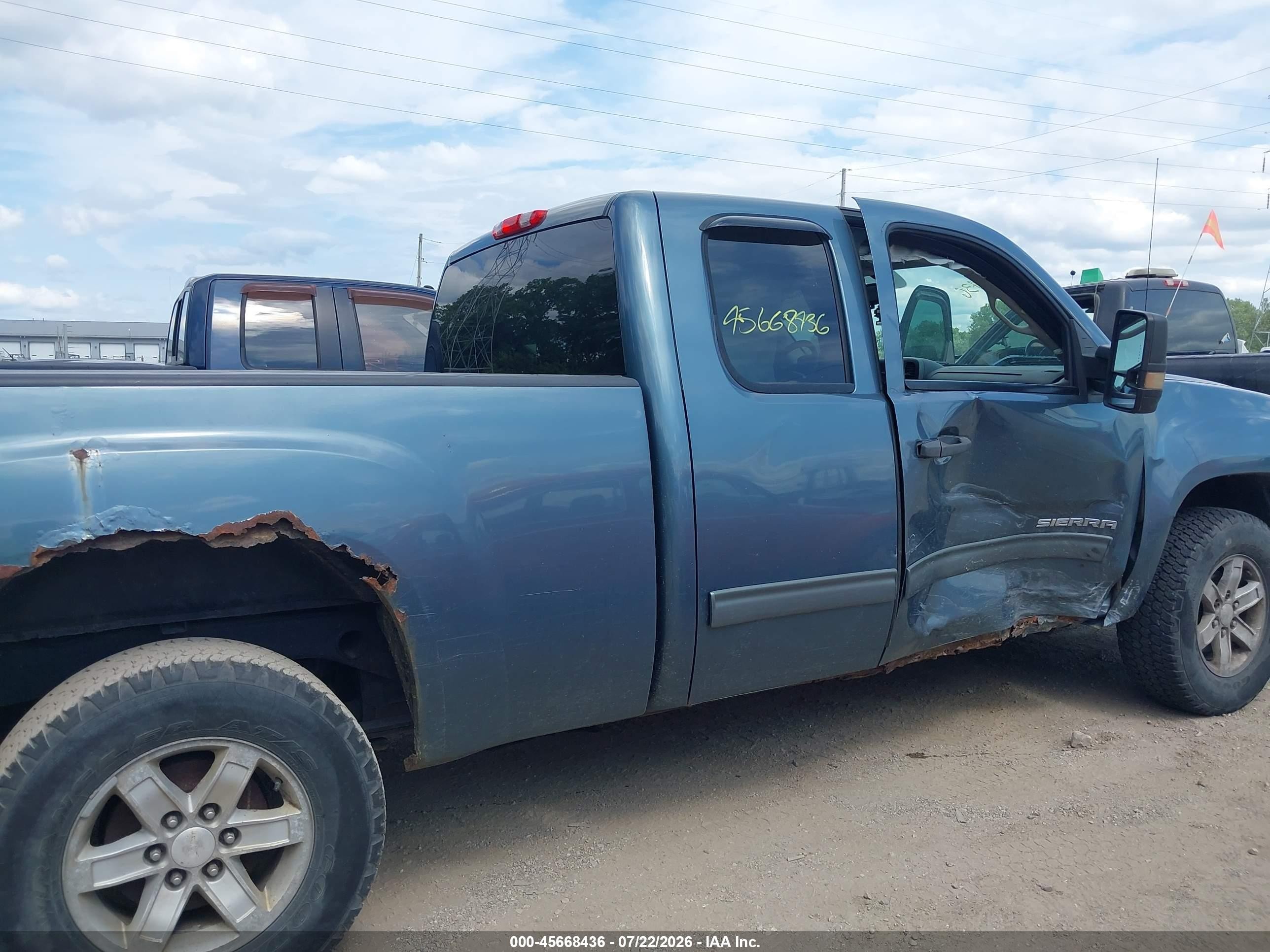 2012 Gmc Sierra 1500 Sle Dark Blue vin: 1GTR2VE72CZ232099