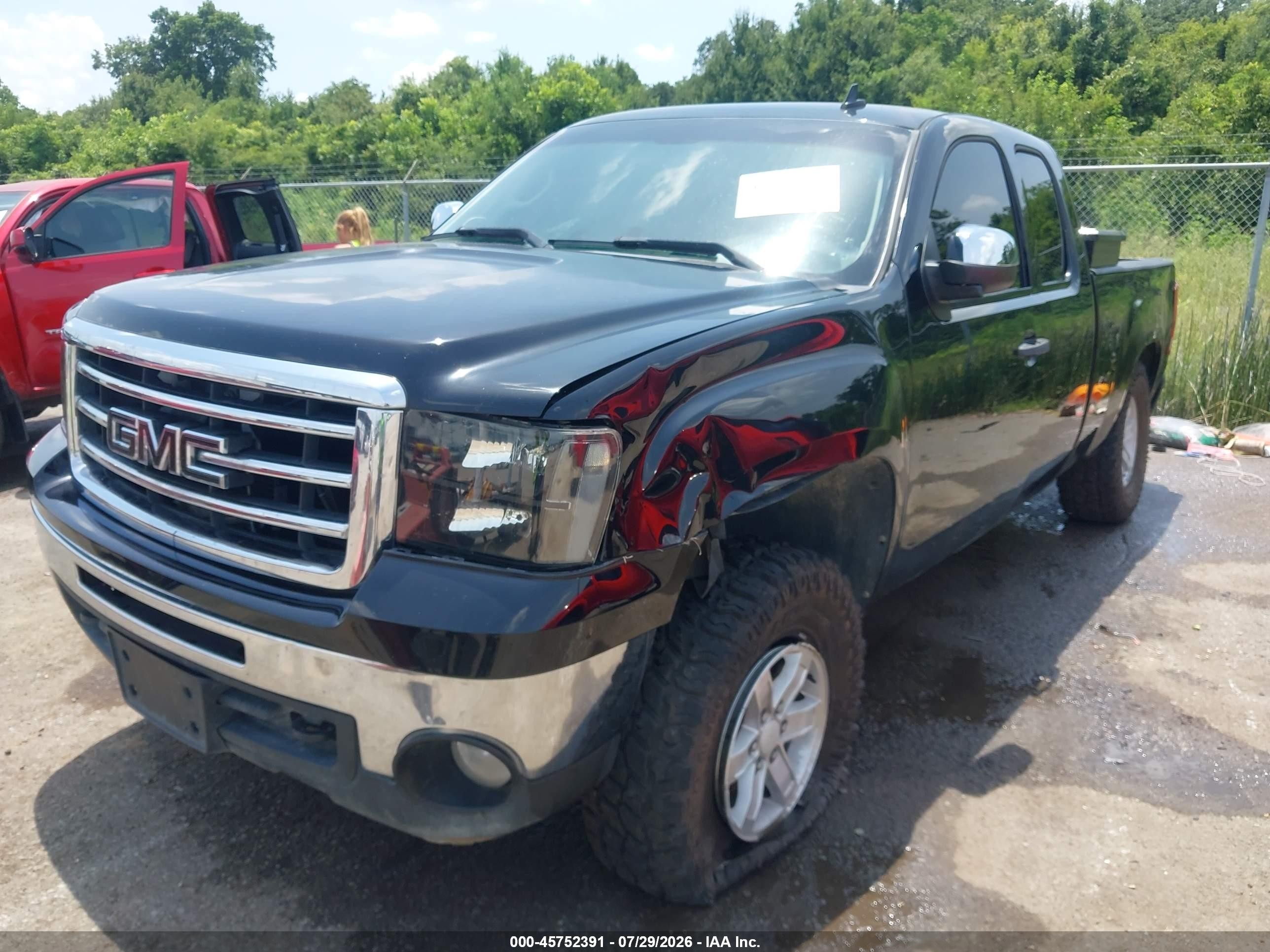 2013 Gmc Sierra 1500 Sle Черный vin: 1GTR2VE72DZ128939