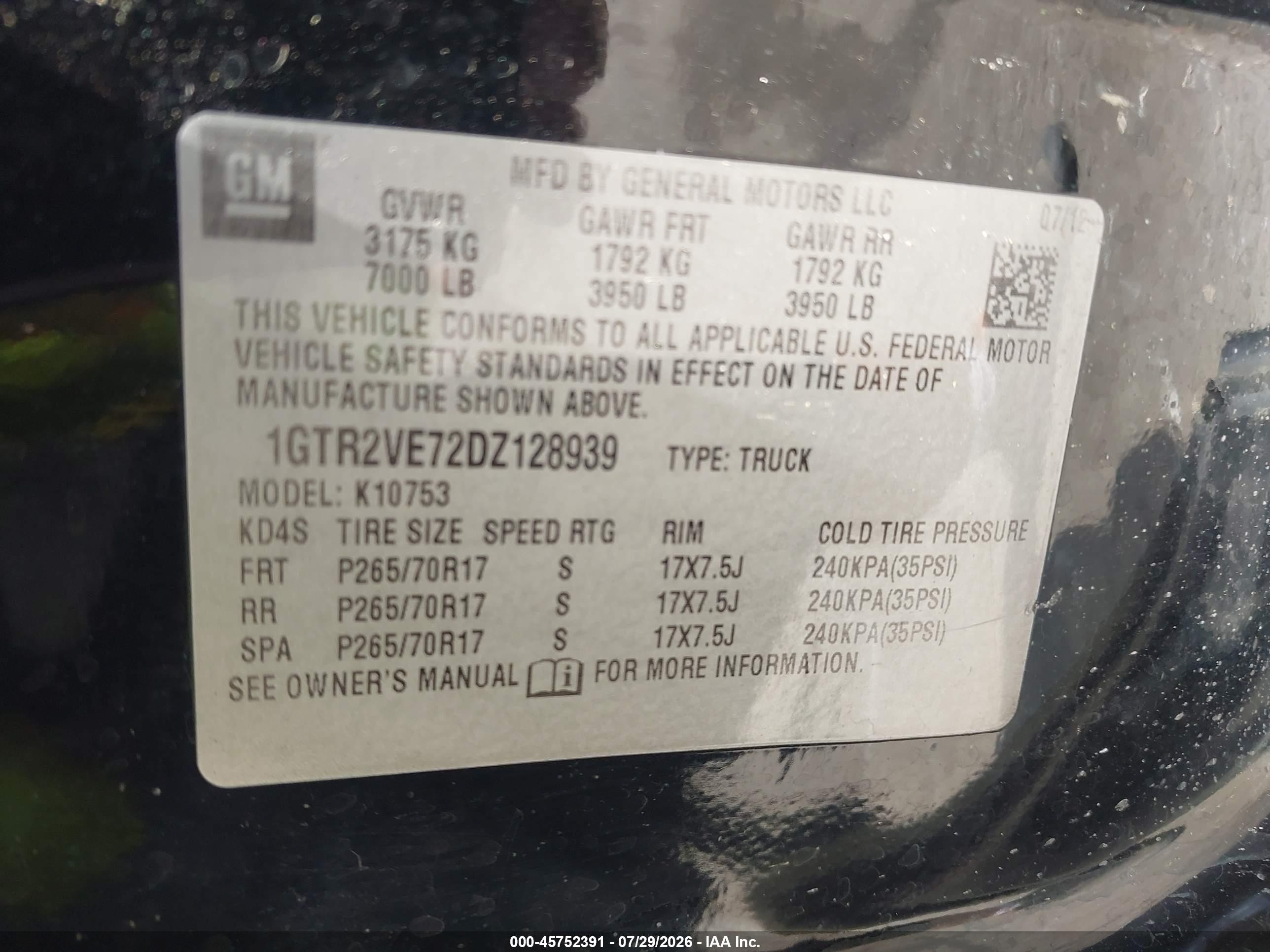 2013 Gmc Sierra 1500 Sle Черный vin: 1GTR2VE72DZ128939