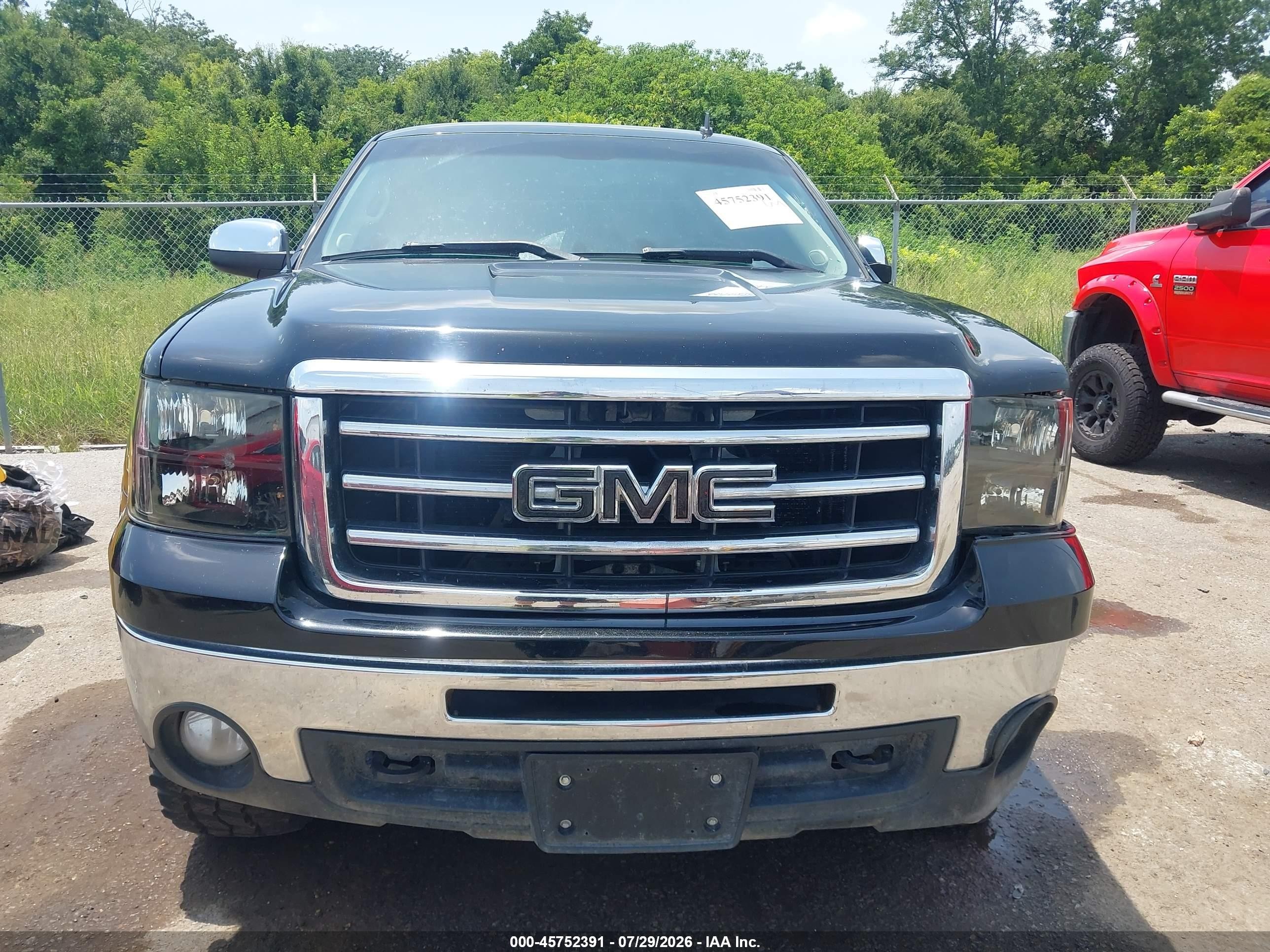 2013 Gmc Sierra 1500 Sle Черный vin: 1GTR2VE72DZ128939