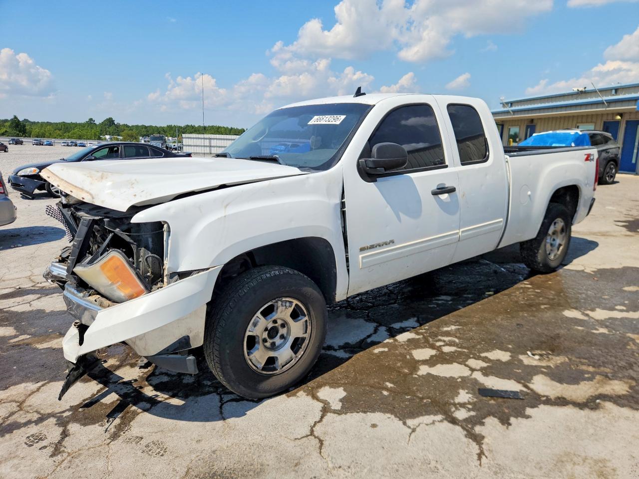 2013 Gmc Sierra K1500 Sle White vin: 1GTR2VE72DZ353197