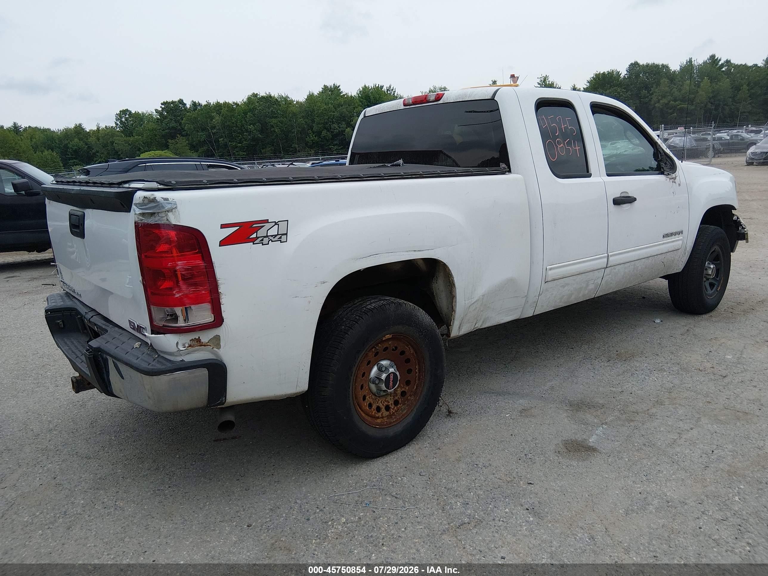 2013 Gmc Sierra 1500 Sle White vin: 1GTR2VE73DZ216169