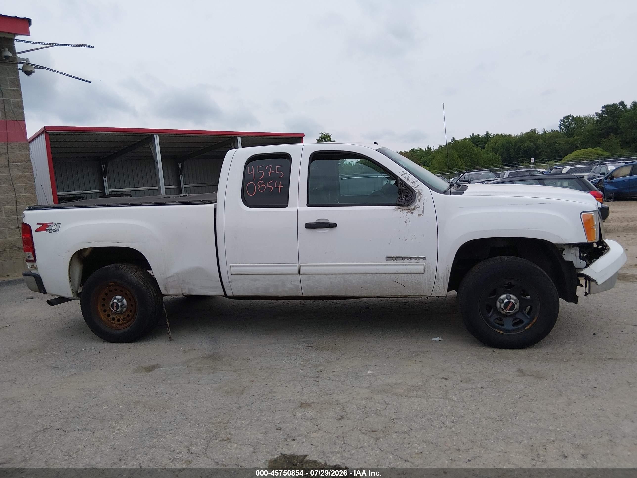 2013 Gmc Sierra 1500 Sle White vin: 1GTR2VE73DZ216169