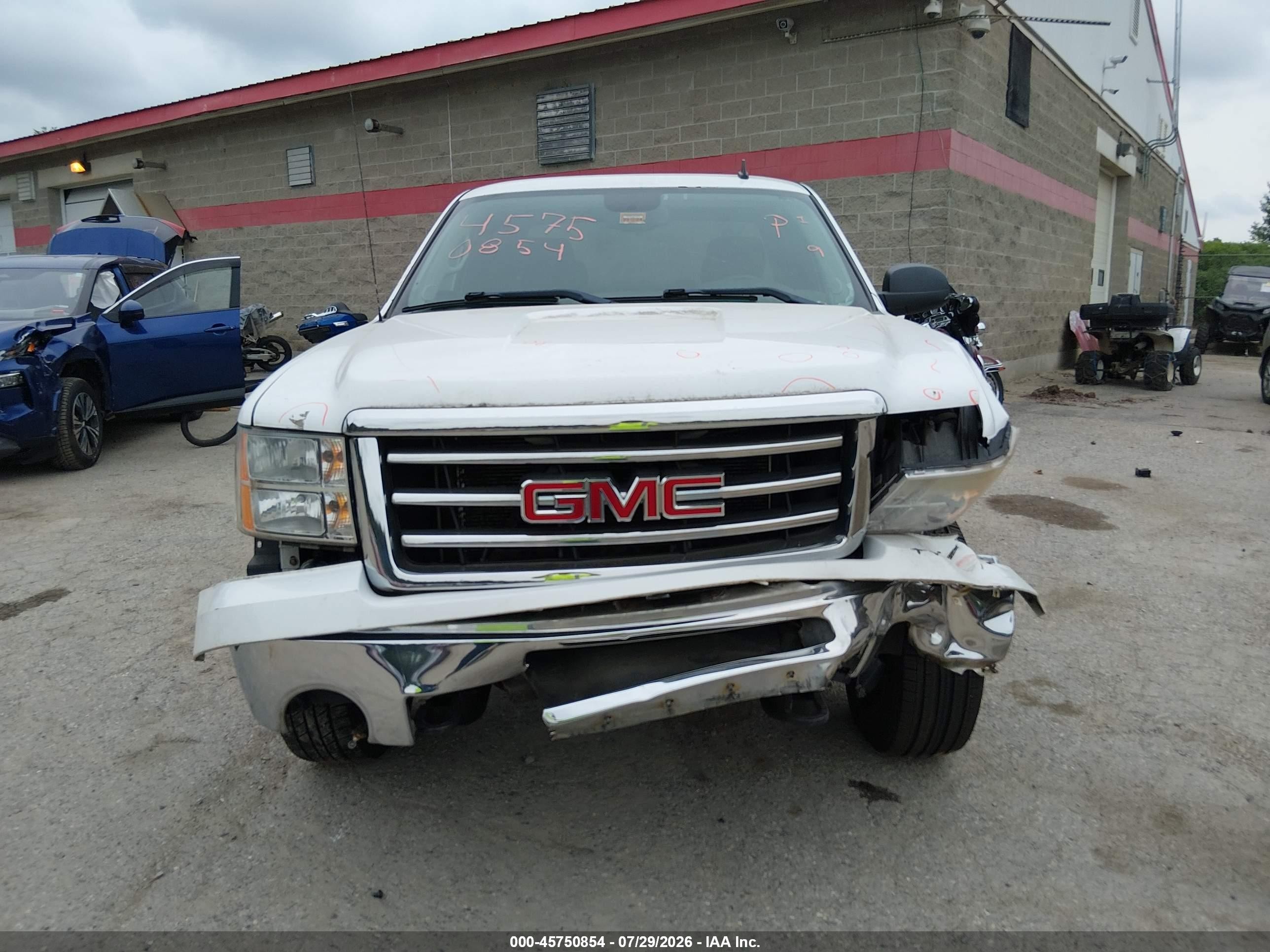 2013 Gmc Sierra 1500 Sle White vin: 1GTR2VE73DZ216169