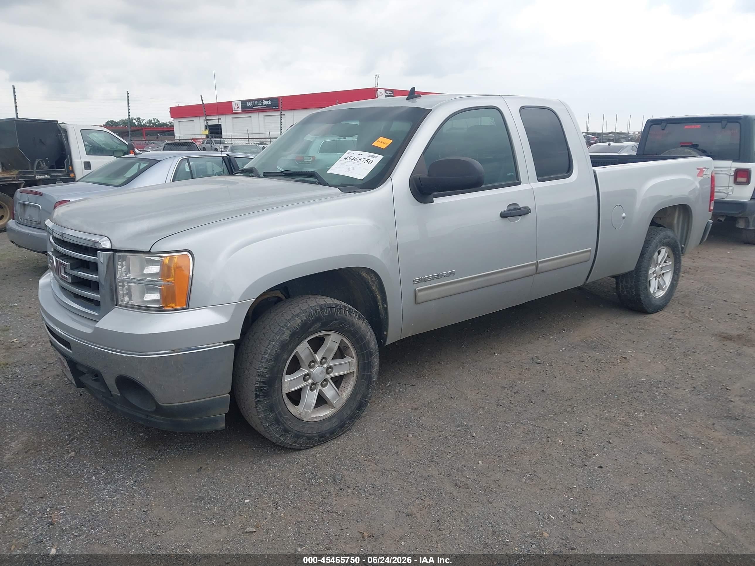 2013 Gmc Sierra 1500 Sle Silver vin: 1GTR2VE73DZ225616