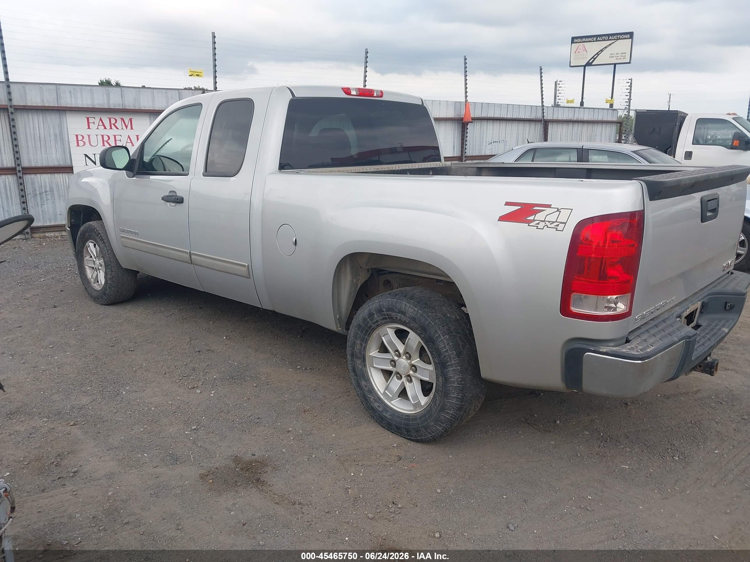 2013 Gmc Sierra 1500 Sle Silver vin: 1GTR2VE73DZ225616