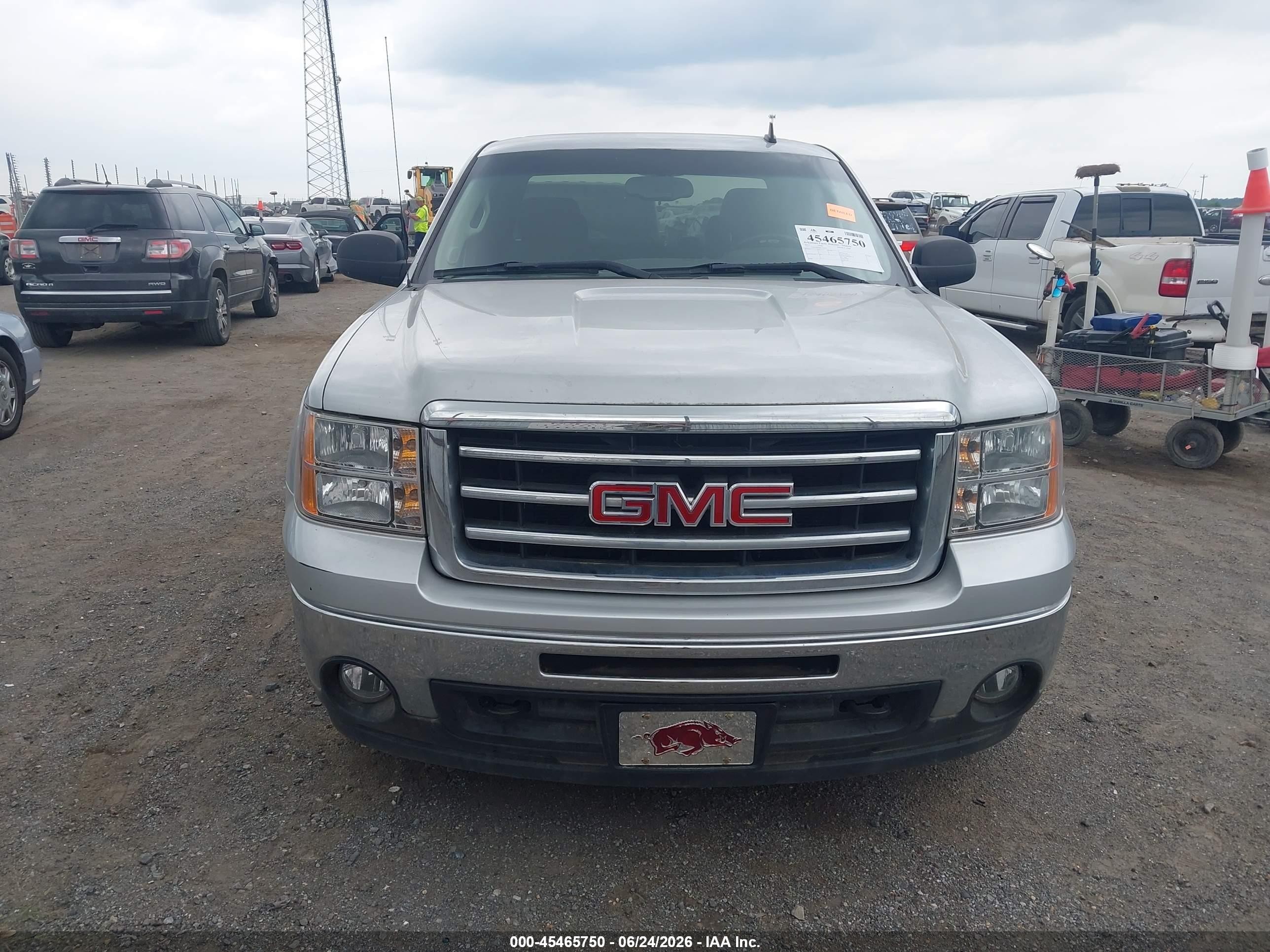 2013 Gmc Sierra 1500 Sle Silver vin: 1GTR2VE73DZ225616