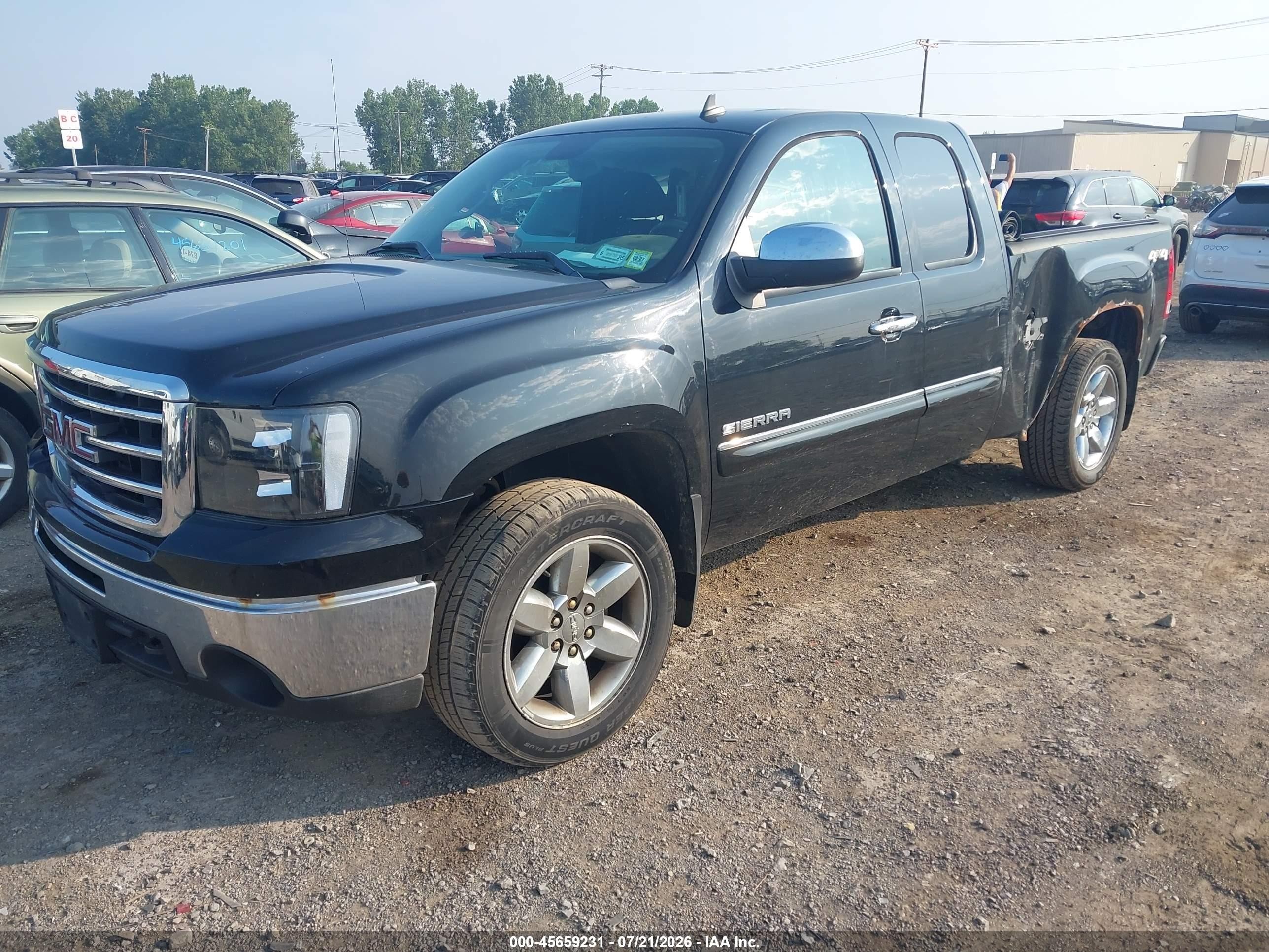 2013 Gmc Sierra 1500 Sle Черный vin: 1GTR2VE73DZ278557
