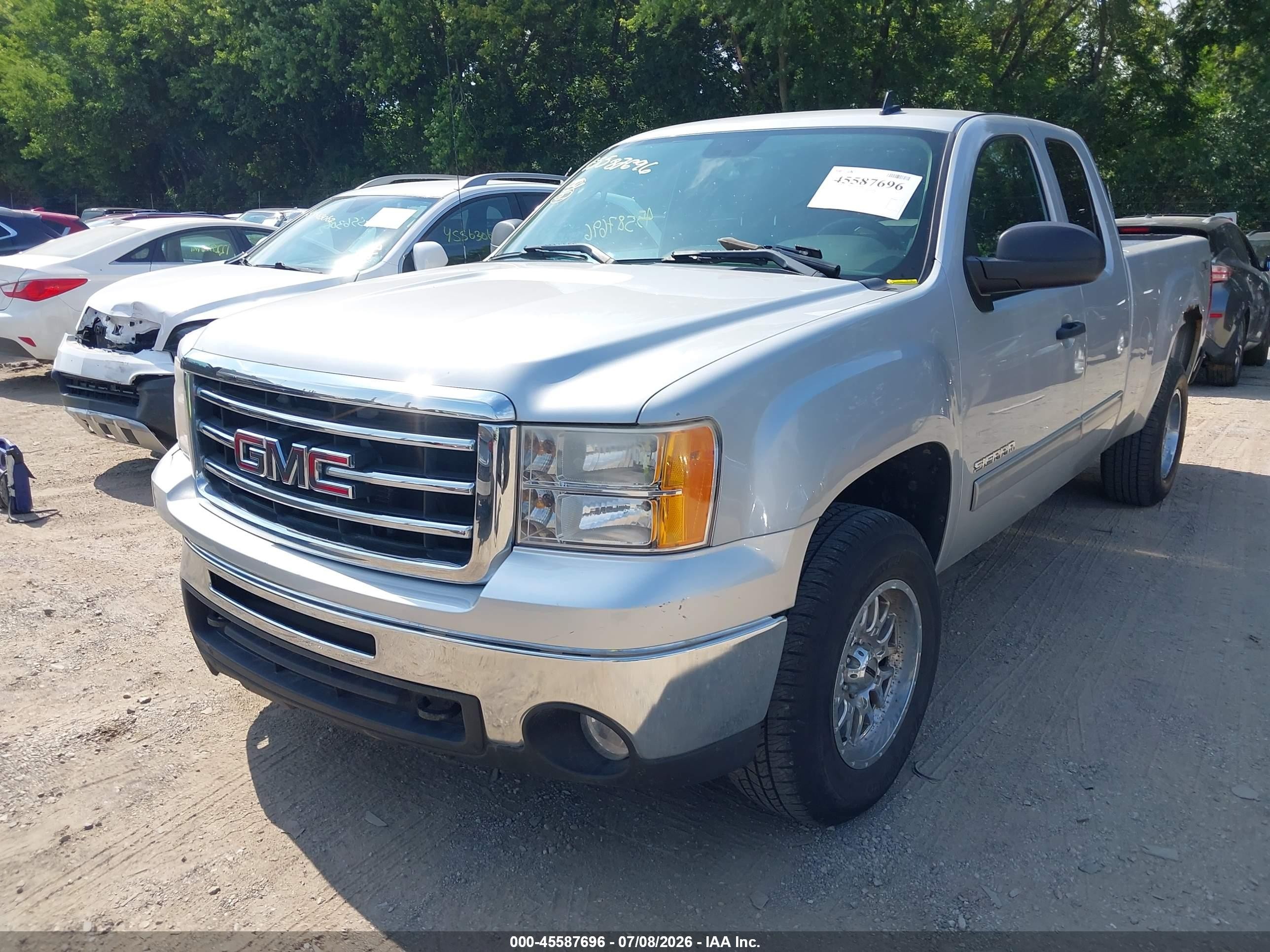 2013 Gmc Sierra 1500 Sle Silver vin: 1GTR2VE73DZ314568