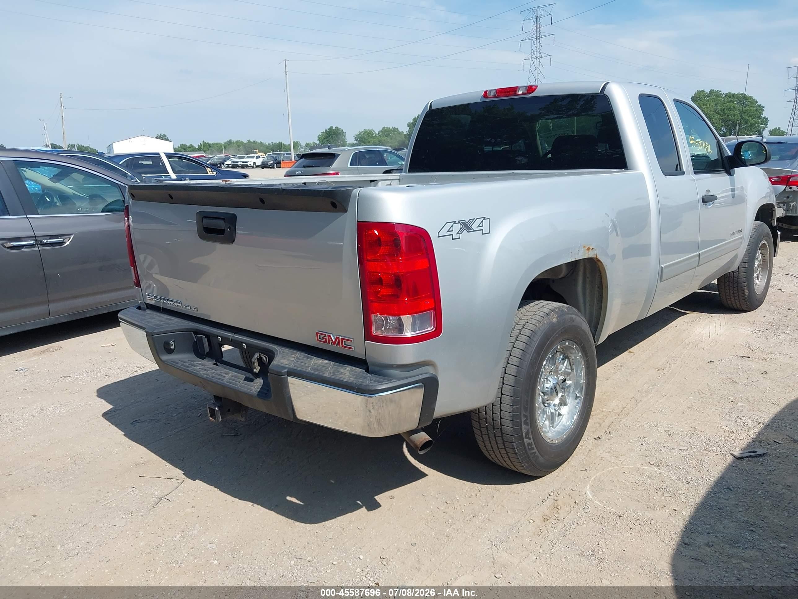 2013 Gmc Sierra 1500 Sle Silver vin: 1GTR2VE73DZ314568