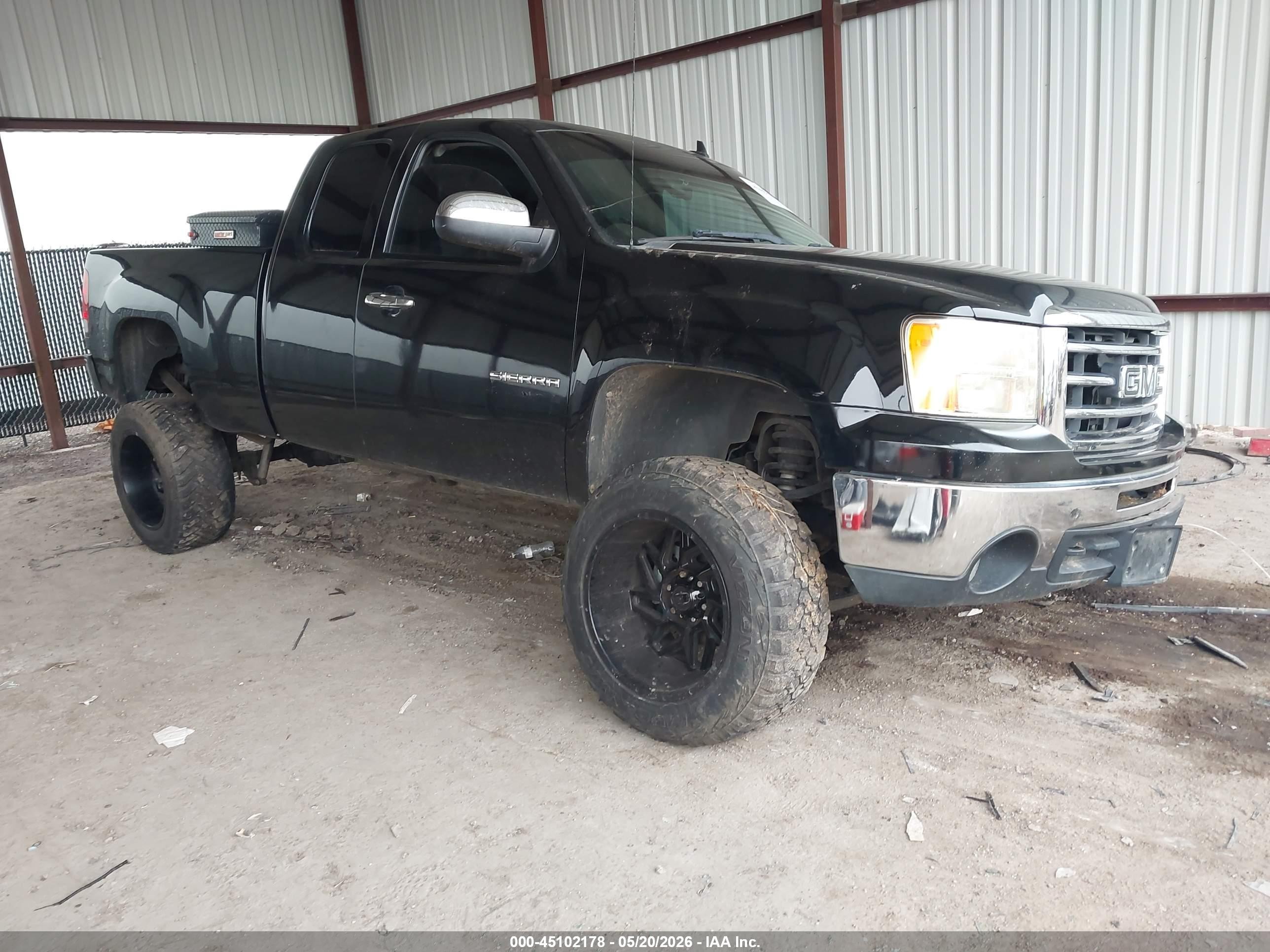 2012 Gmc Sierra 1500 Sle Черный vin: 1GTR2VE74CZ159737