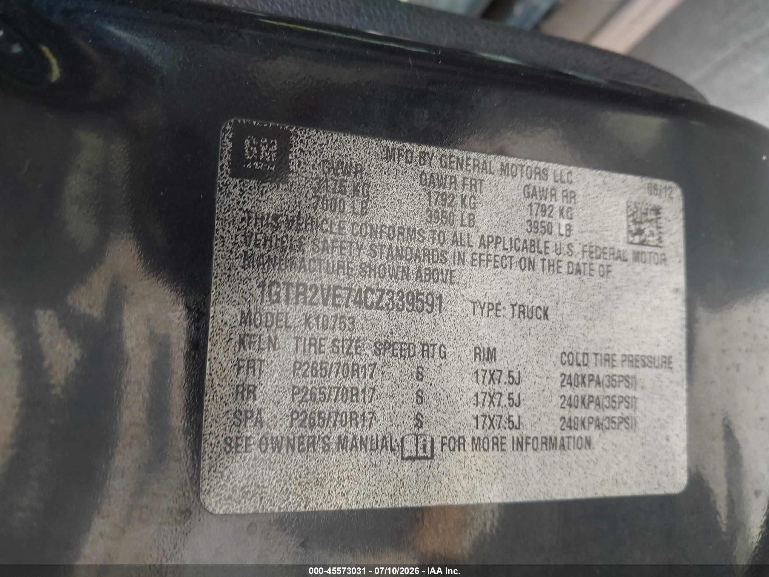 2012 Gmc Sierra 1500 Sle Black vin: 1GTR2VE74CZ339591