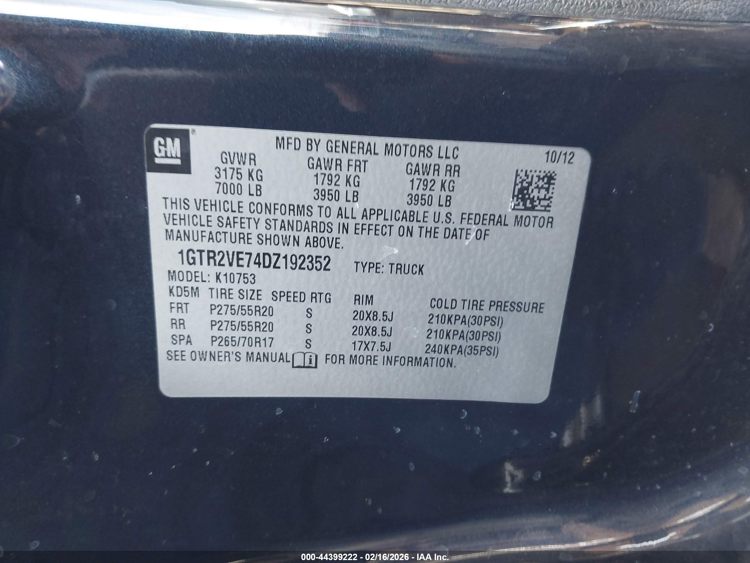 2013 Gmc Sierra 1500 Sle Dark Blue vin: 1GTR2VE74DZ192352