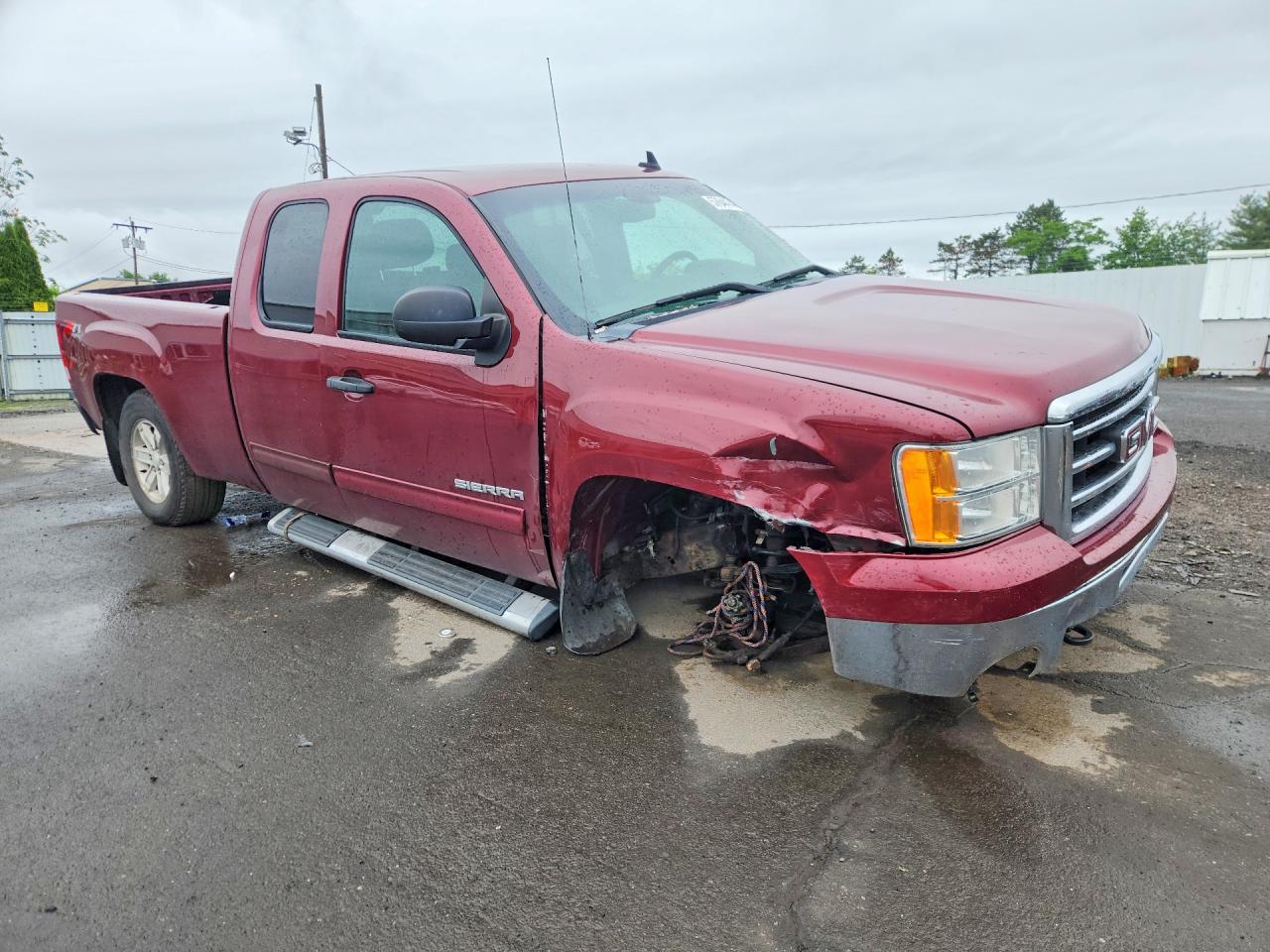 2013 Gmc Sierra K1500 Sle Burgundy vin: 1GTR2VE74DZ295447