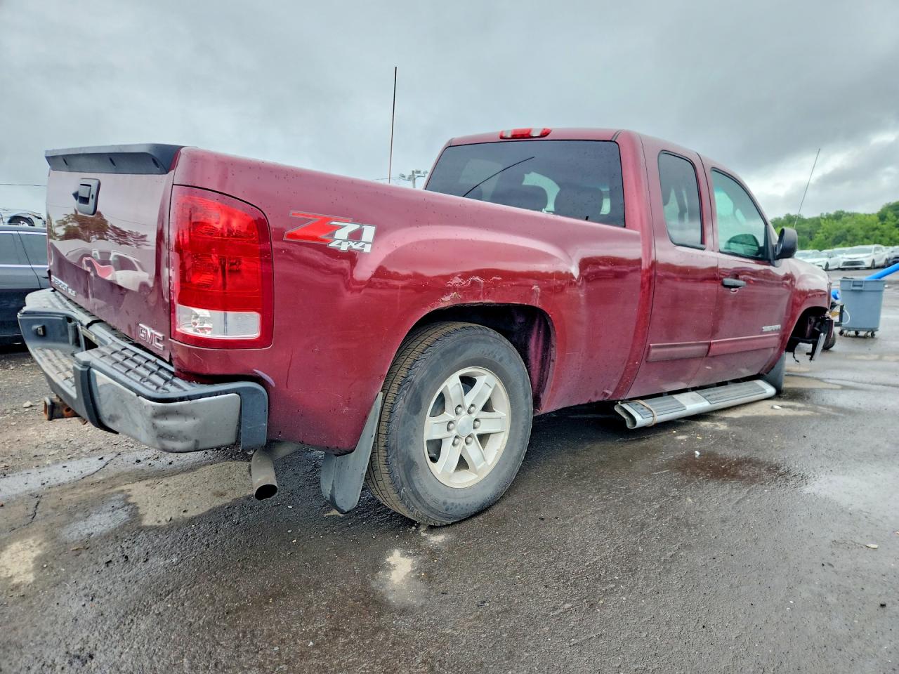 2013 Gmc Sierra K1500 Sle Burgundy vin: 1GTR2VE74DZ295447