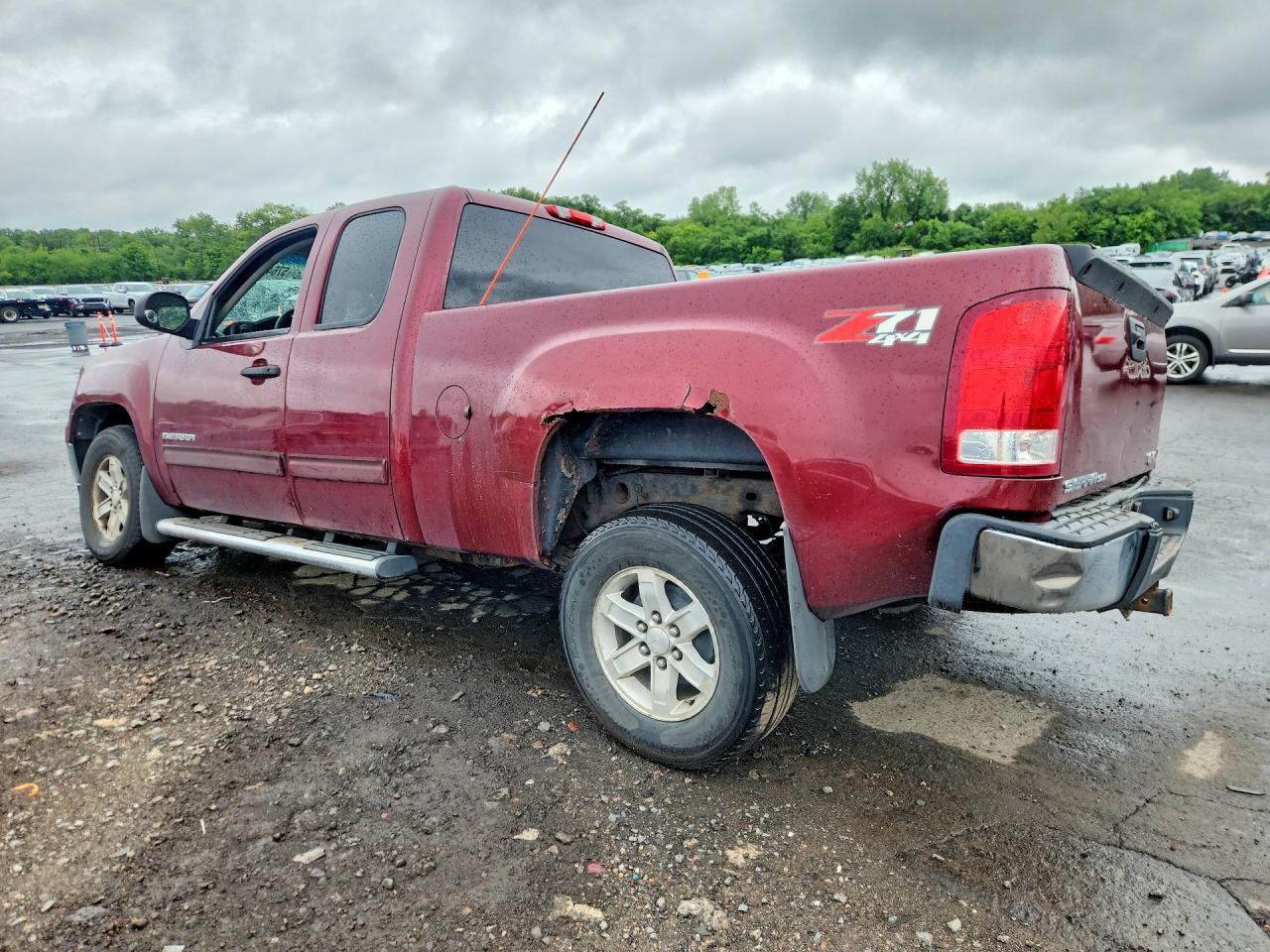 2013 Gmc Sierra K1500 Sle Burgundy vin: 1GTR2VE74DZ295447