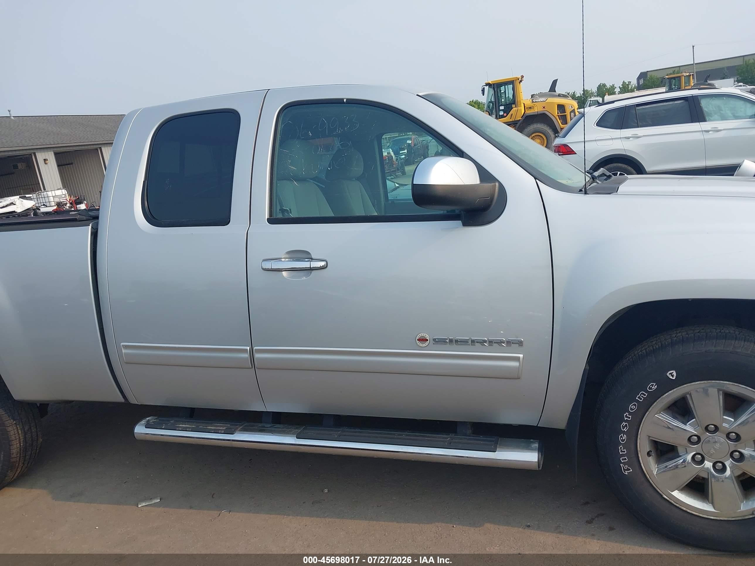 2013 Gmc Sierra 1500 Sle Silver vin: 1GTR2VE74DZ334845