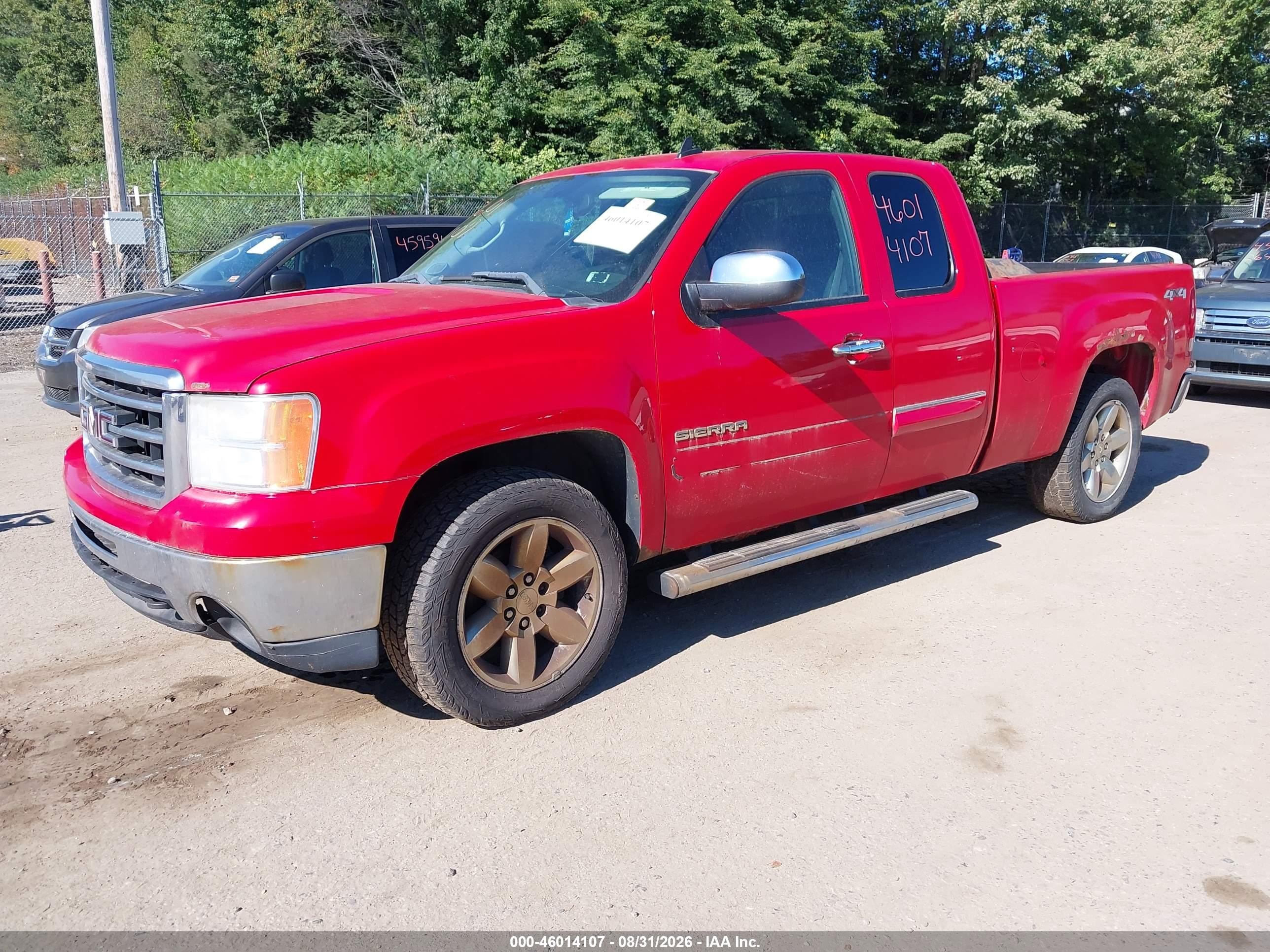 2013 Gmc Sierra 1500 Sle Red vin: 1GTR2VE74DZ335364