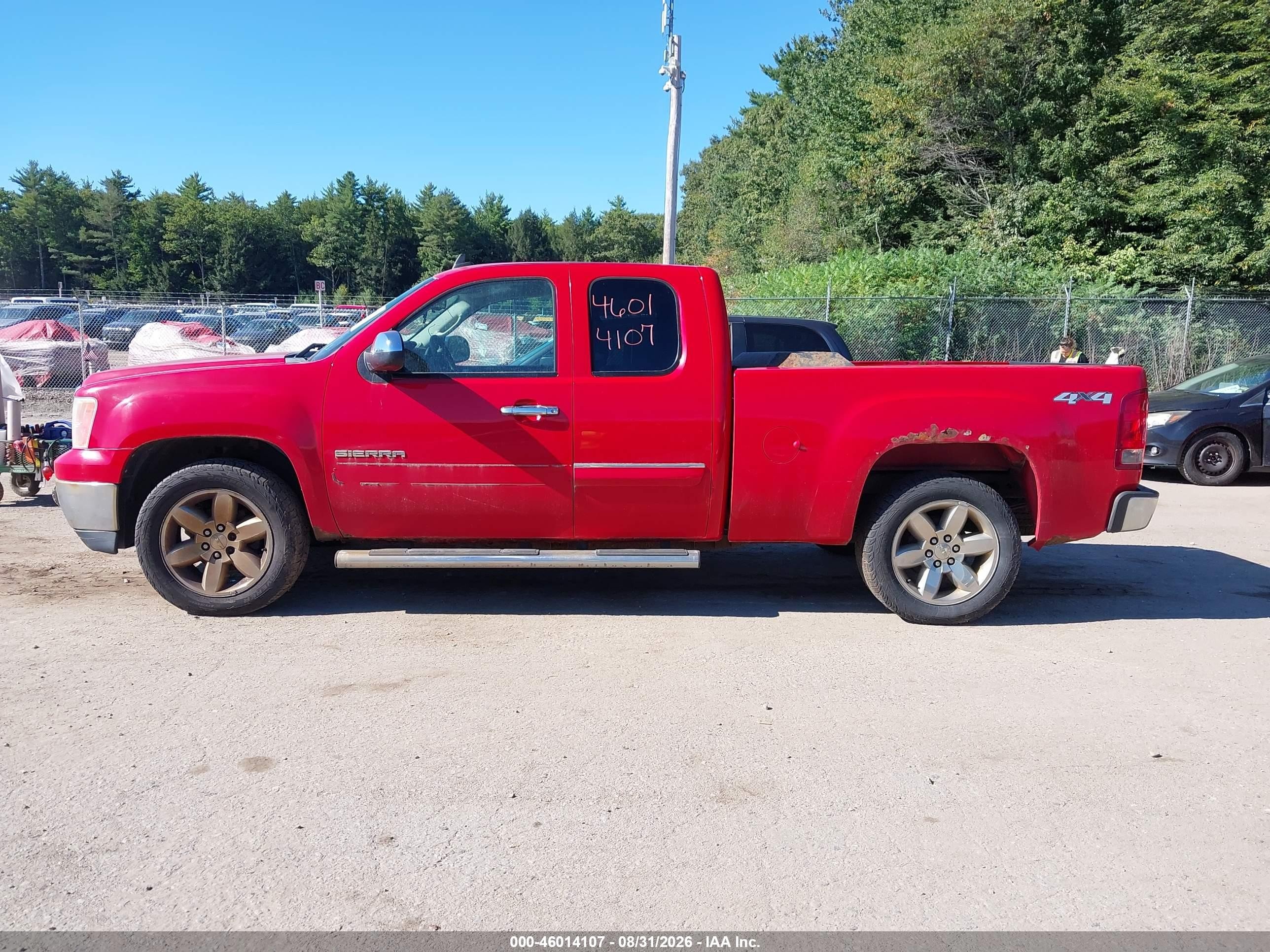 2013 Gmc Sierra 1500 Sle Red vin: 1GTR2VE74DZ335364