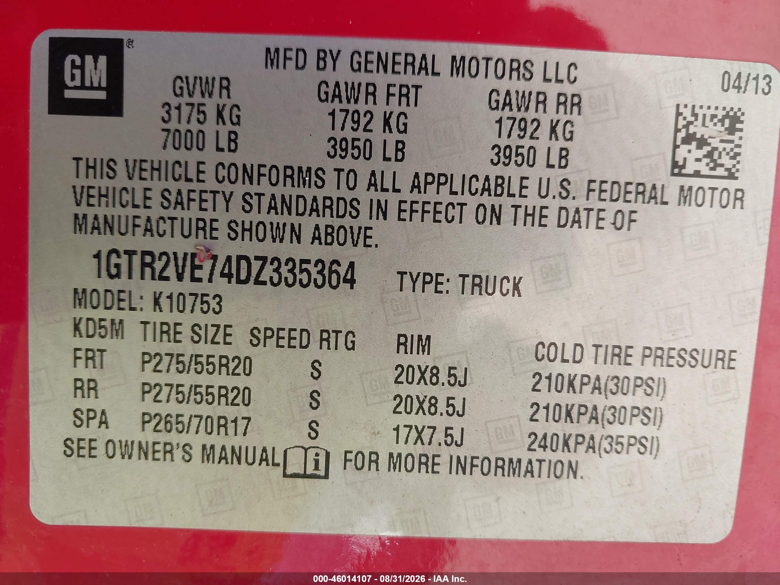 2013 Gmc Sierra 1500 Sle Red vin: 1GTR2VE74DZ335364