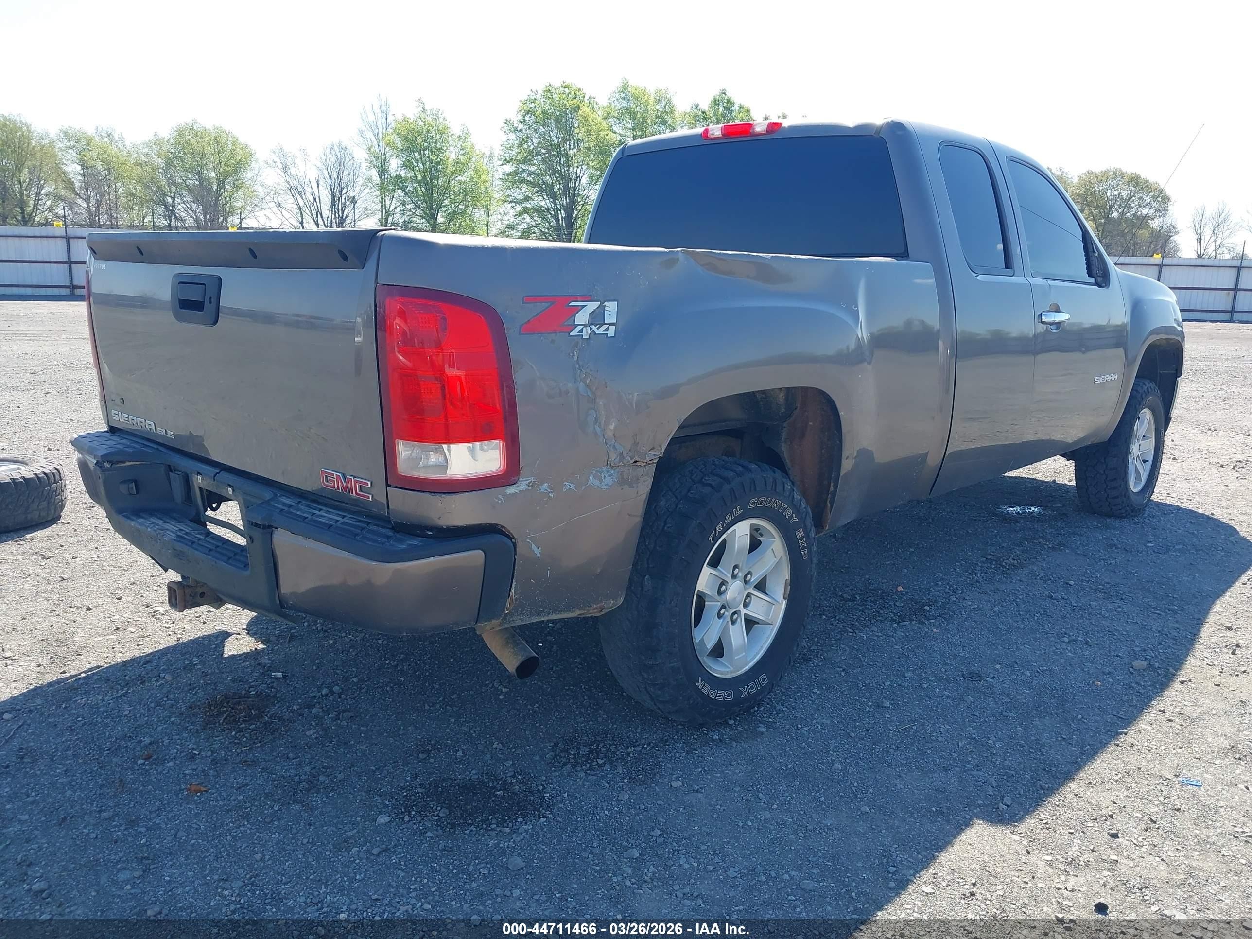 2012 Gmc Sierra 1500 Sle Gray vin: 1GTR2VE75CZ219699
