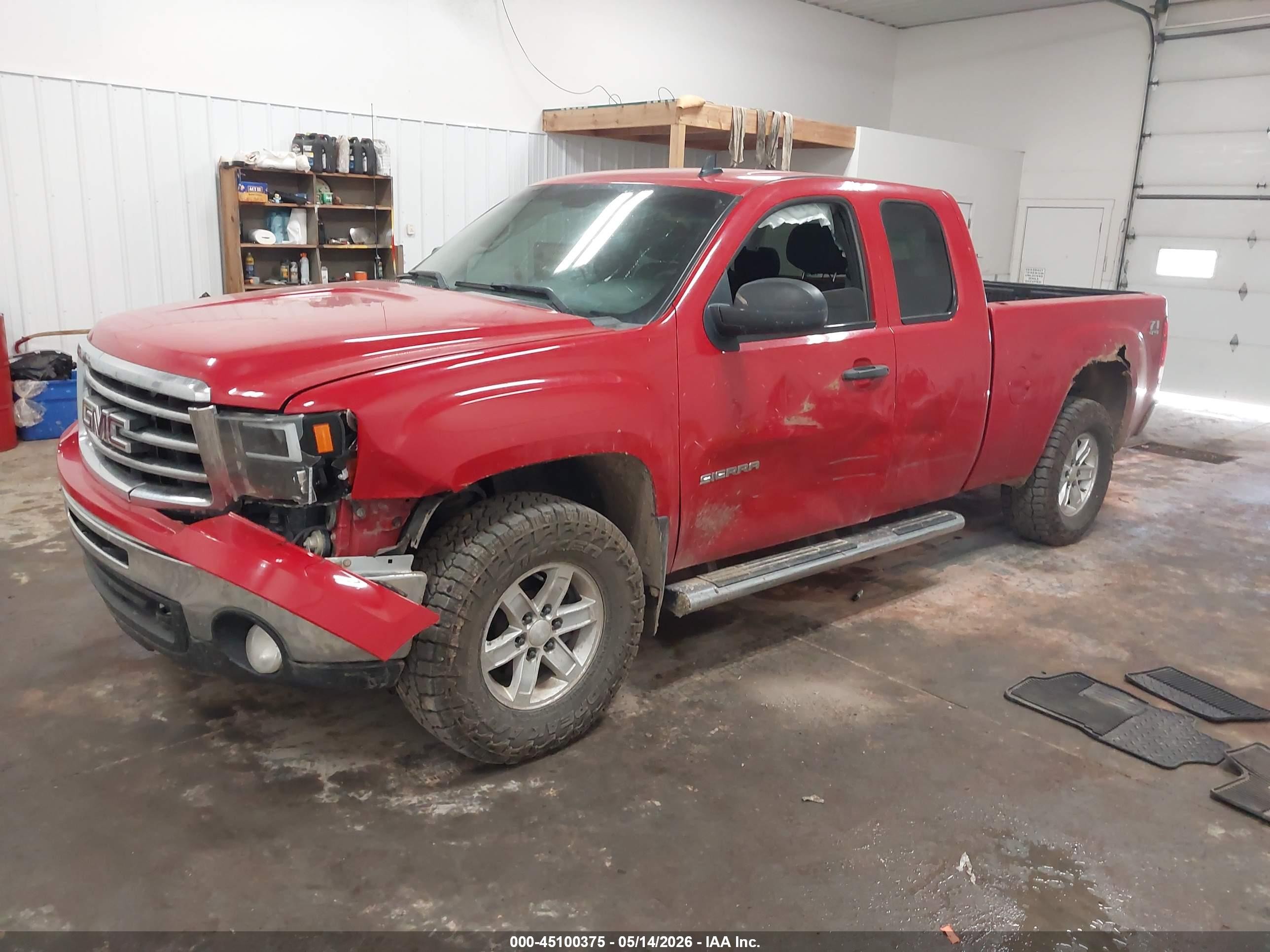 2013 Gmc Sierra 1500 Sle Red vin: 1GTR2VE75DZ116137