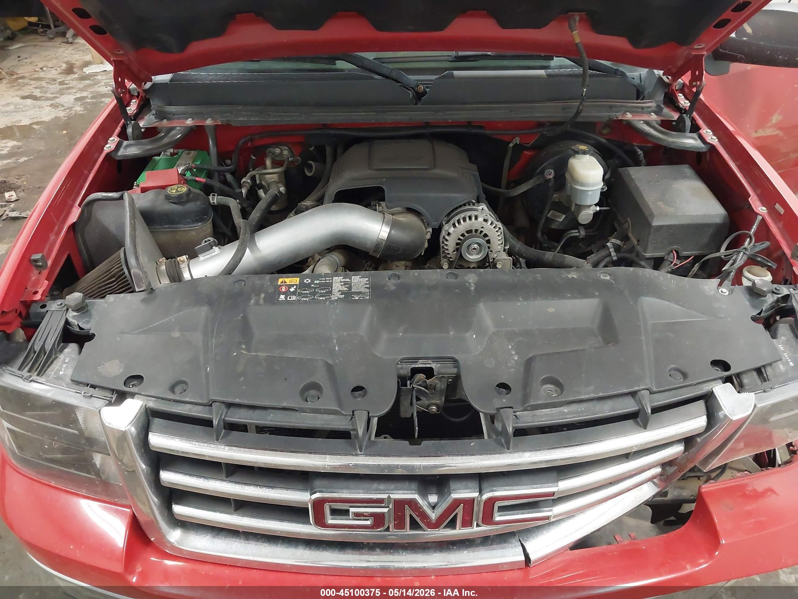 2013 Gmc Sierra 1500 Sle Red vin: 1GTR2VE75DZ116137