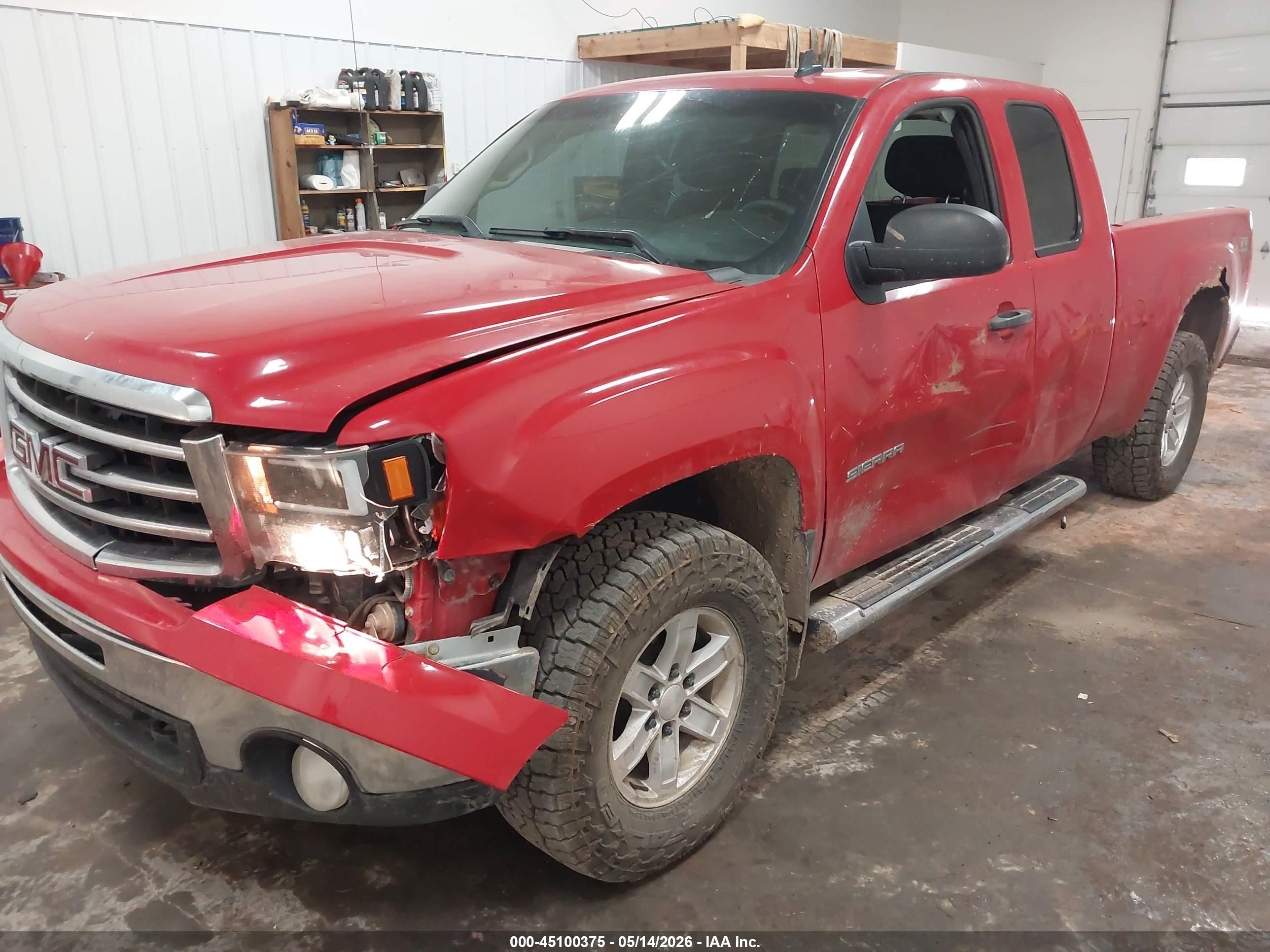 2013 Gmc Sierra 1500 Sle Red vin: 1GTR2VE75DZ116137