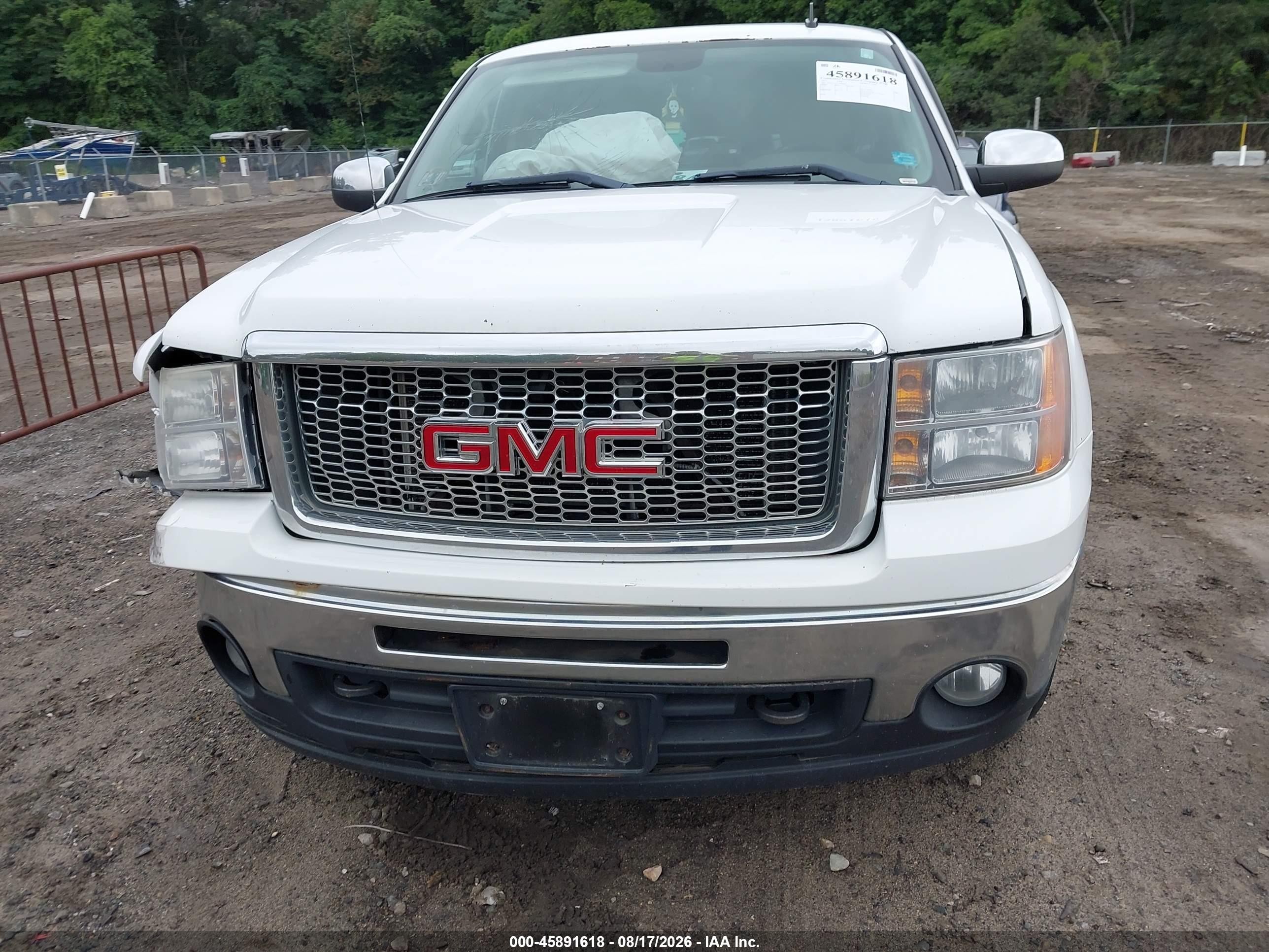 2013 Gmc Sierra 1500 Sle White vin: 1GTR2VE75DZ264403