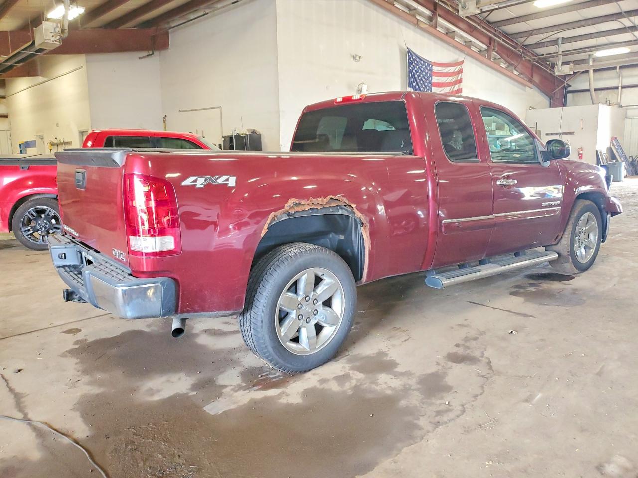 2013 Gmc Sierra K1500 Sle Burgundy vin: 1GTR2VE75DZ351914
