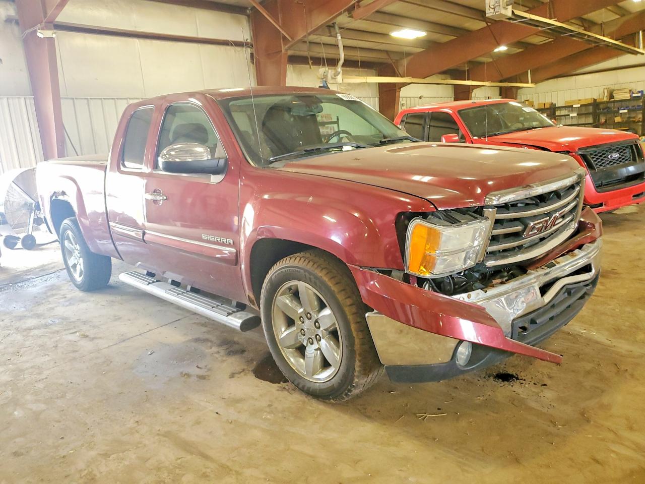 2013 Gmc Sierra K1500 Sle Burgundy vin: 1GTR2VE75DZ351914