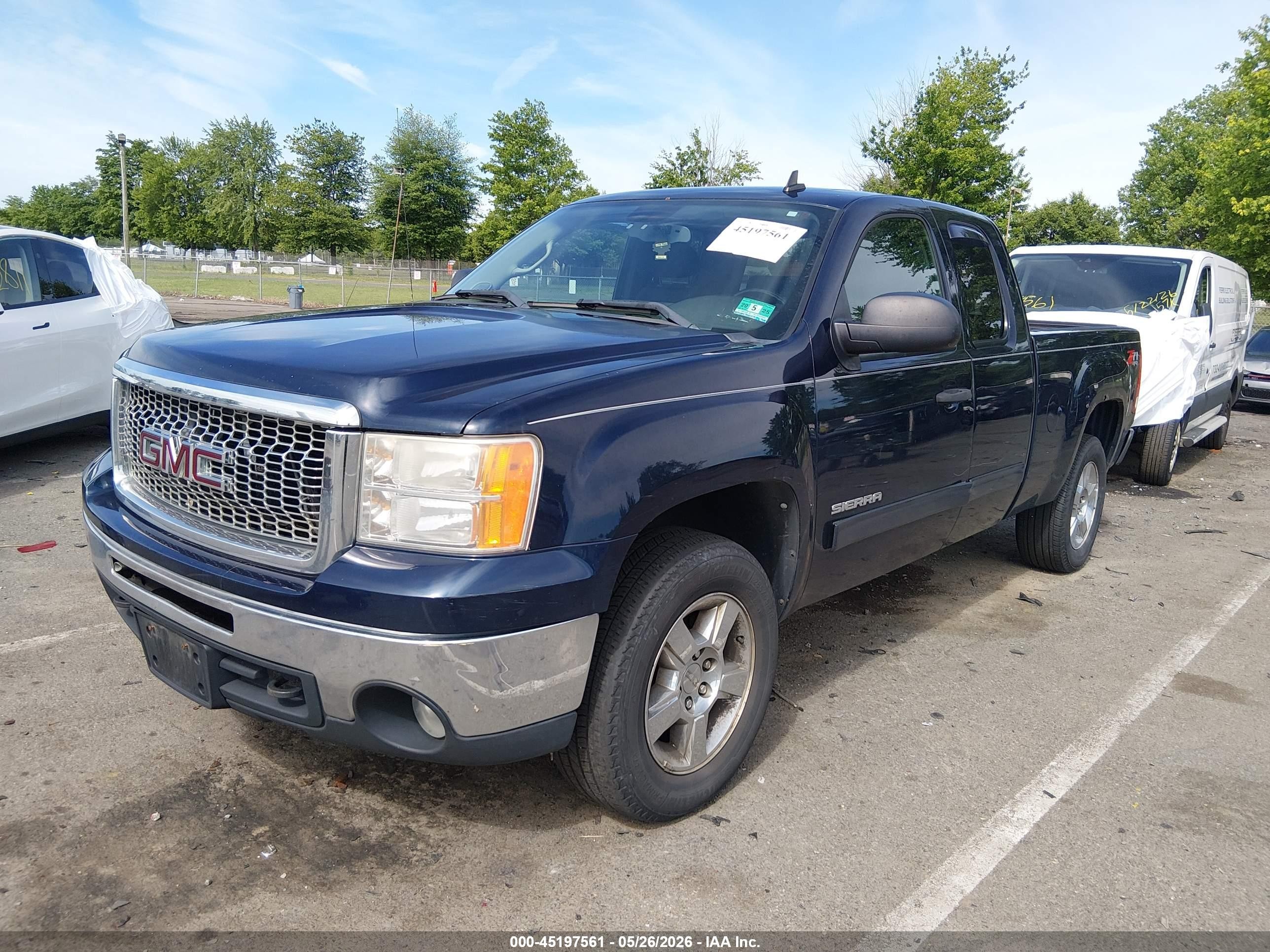 2012 Gmc Sierra 1500 Sle Blue vin: 1GTR2VE76CZ244949