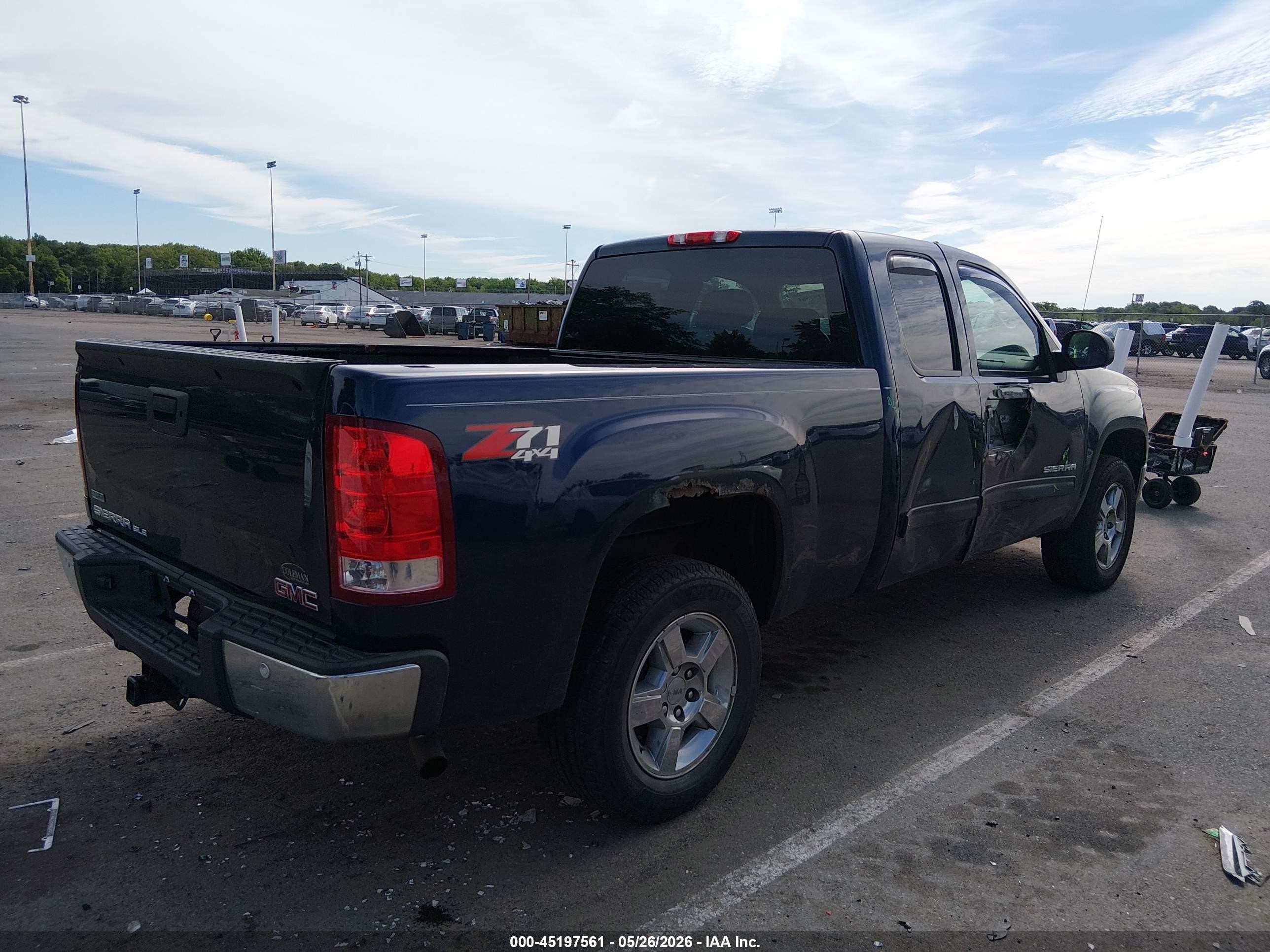 2012 Gmc Sierra 1500 Sle Blue vin: 1GTR2VE76CZ244949
