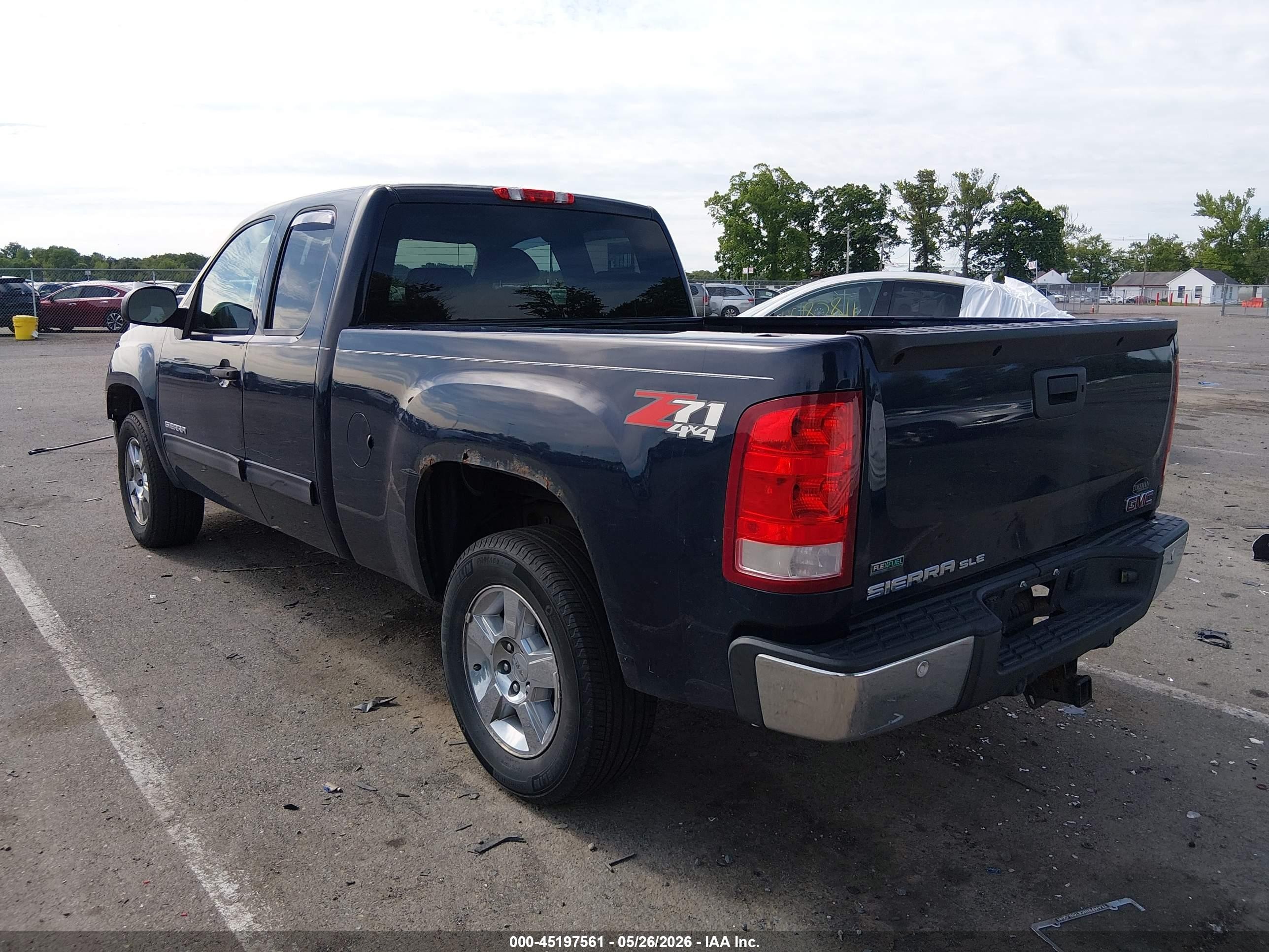 2012 Gmc Sierra 1500 Sle Blue vin: 1GTR2VE76CZ244949