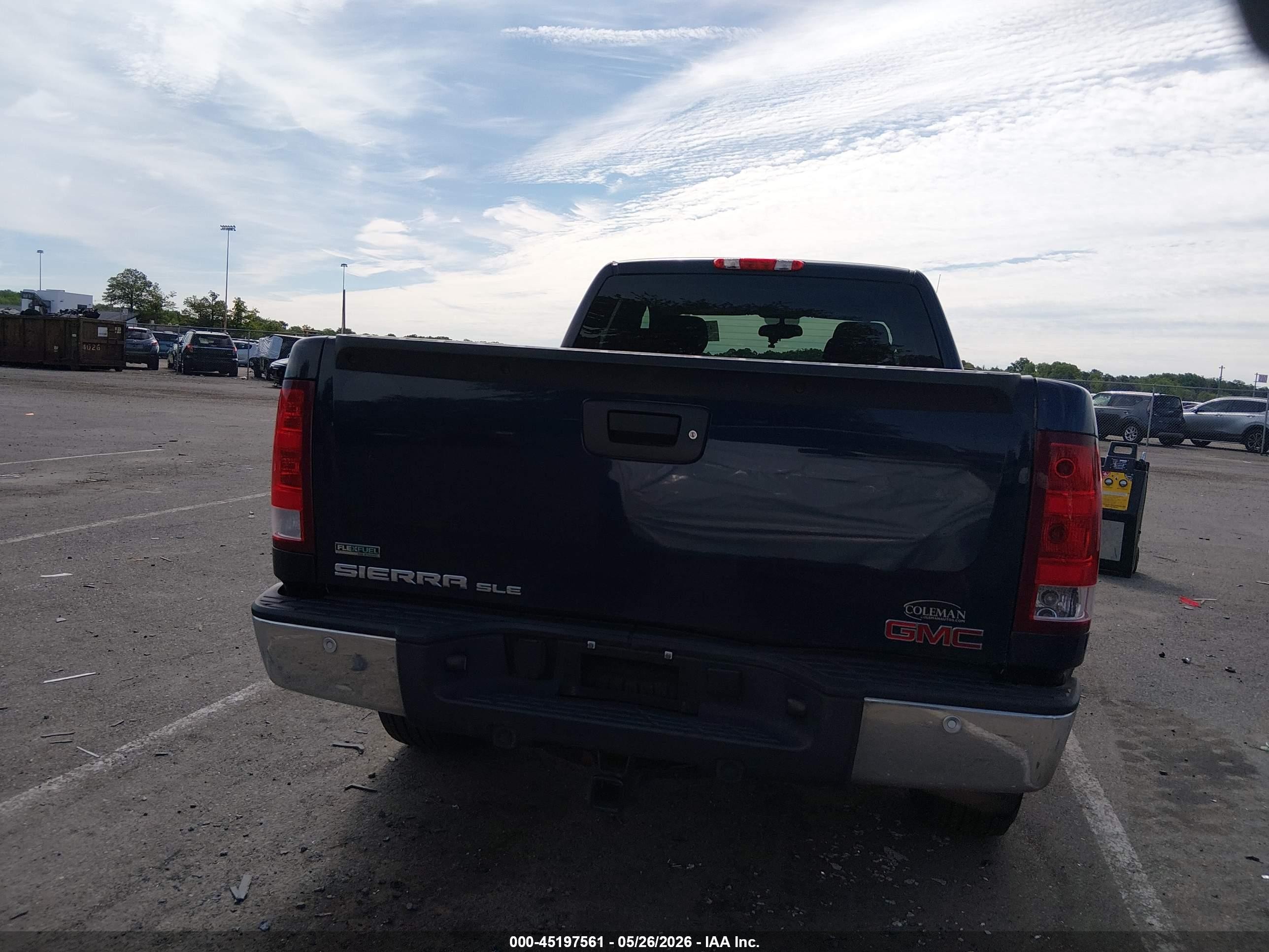 2012 Gmc Sierra 1500 Sle Blue vin: 1GTR2VE76CZ244949
