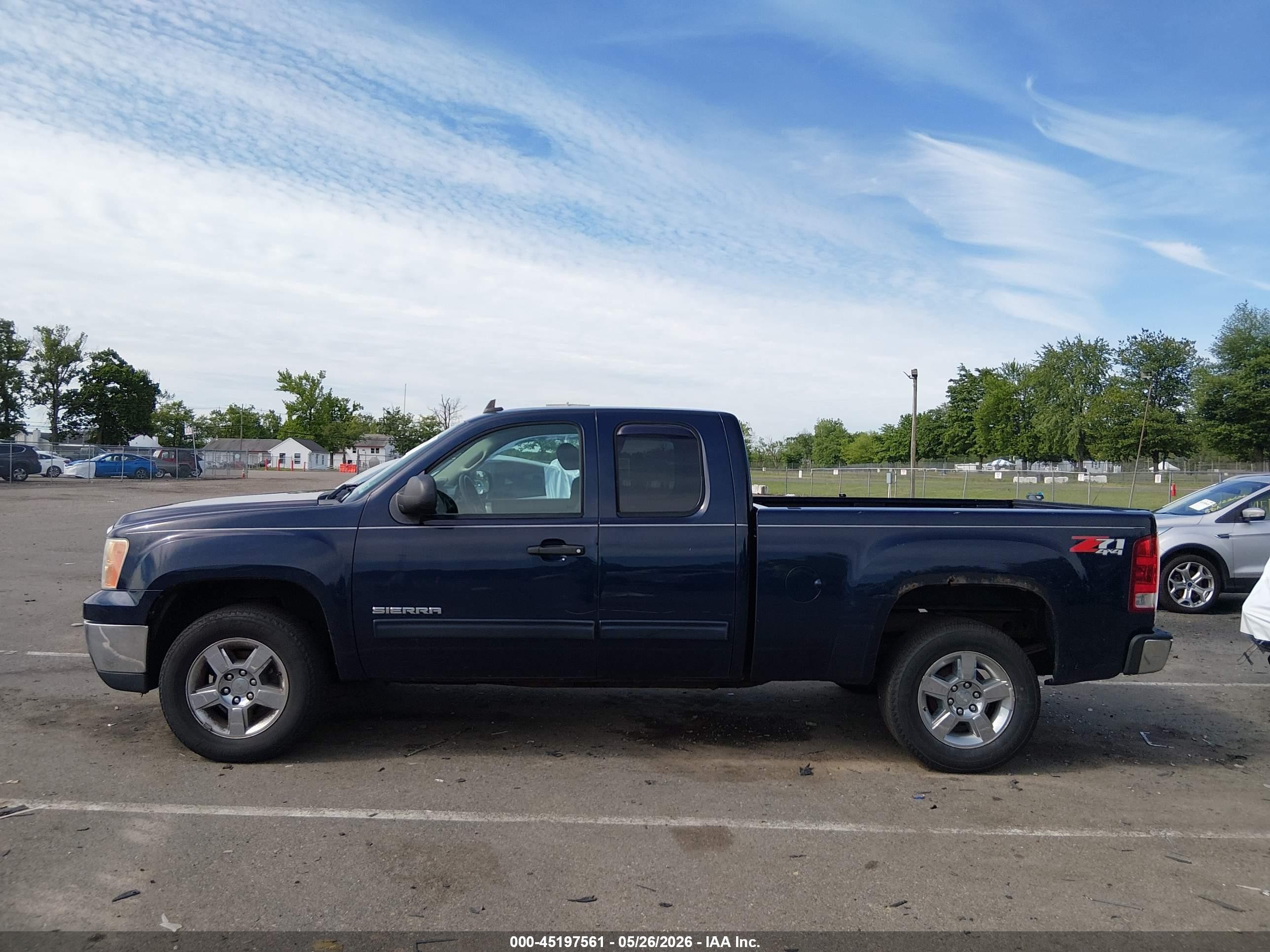 2012 Gmc Sierra 1500 Sle Blue vin: 1GTR2VE76CZ244949