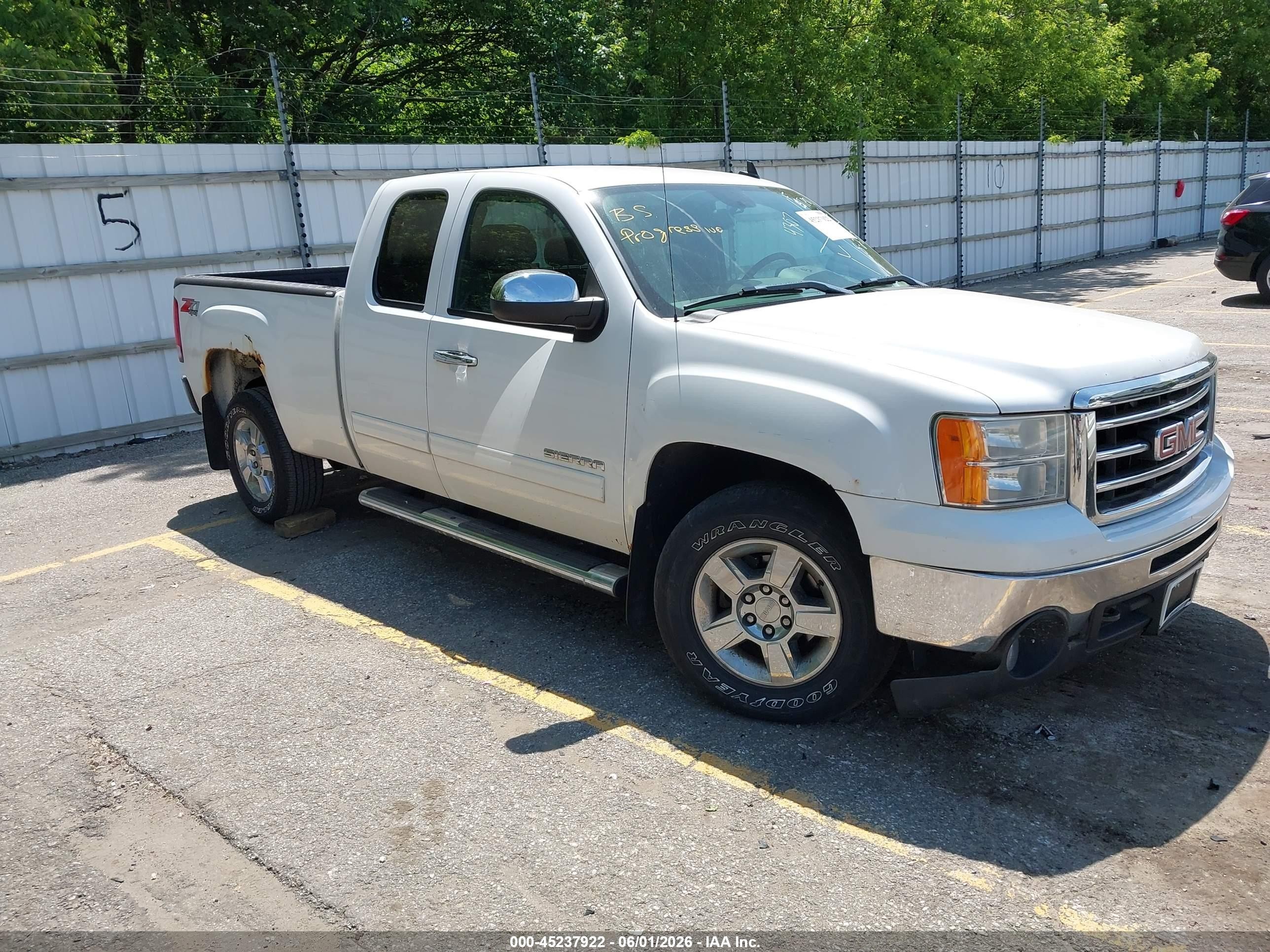 2012 Gmc Sierra 1500 Sle Белый vin: 1GTR2VE76CZ274307